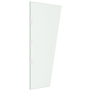 vidaXL Gartenbau-Substrat Seitenwand für Vordach Transparent 50x100 cm Hartglas