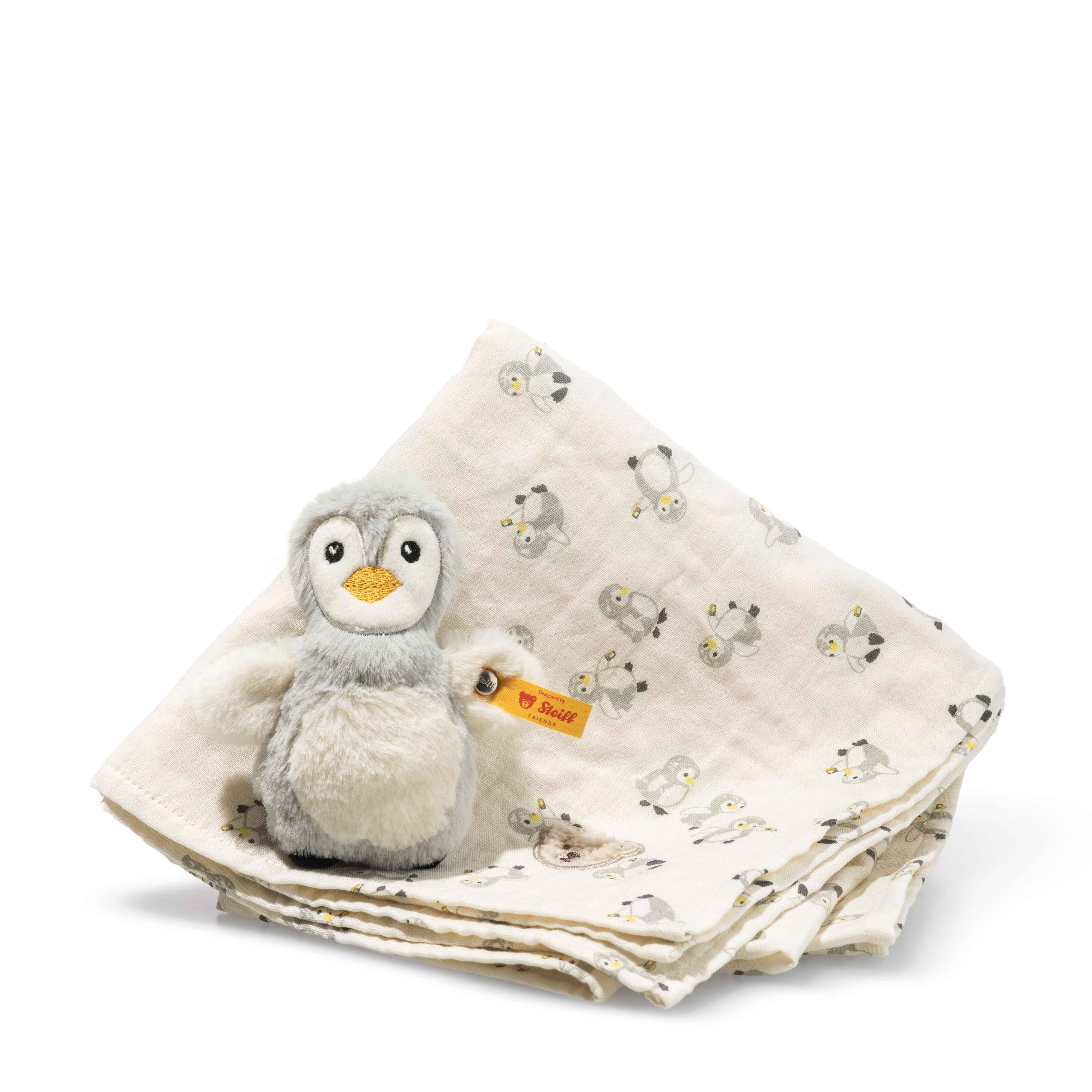 Steiff Kuscheltier-Rassel Geschenkset Lio Pinguin