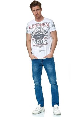 Rusty Neal T-Shirt mit coolem Frontprint