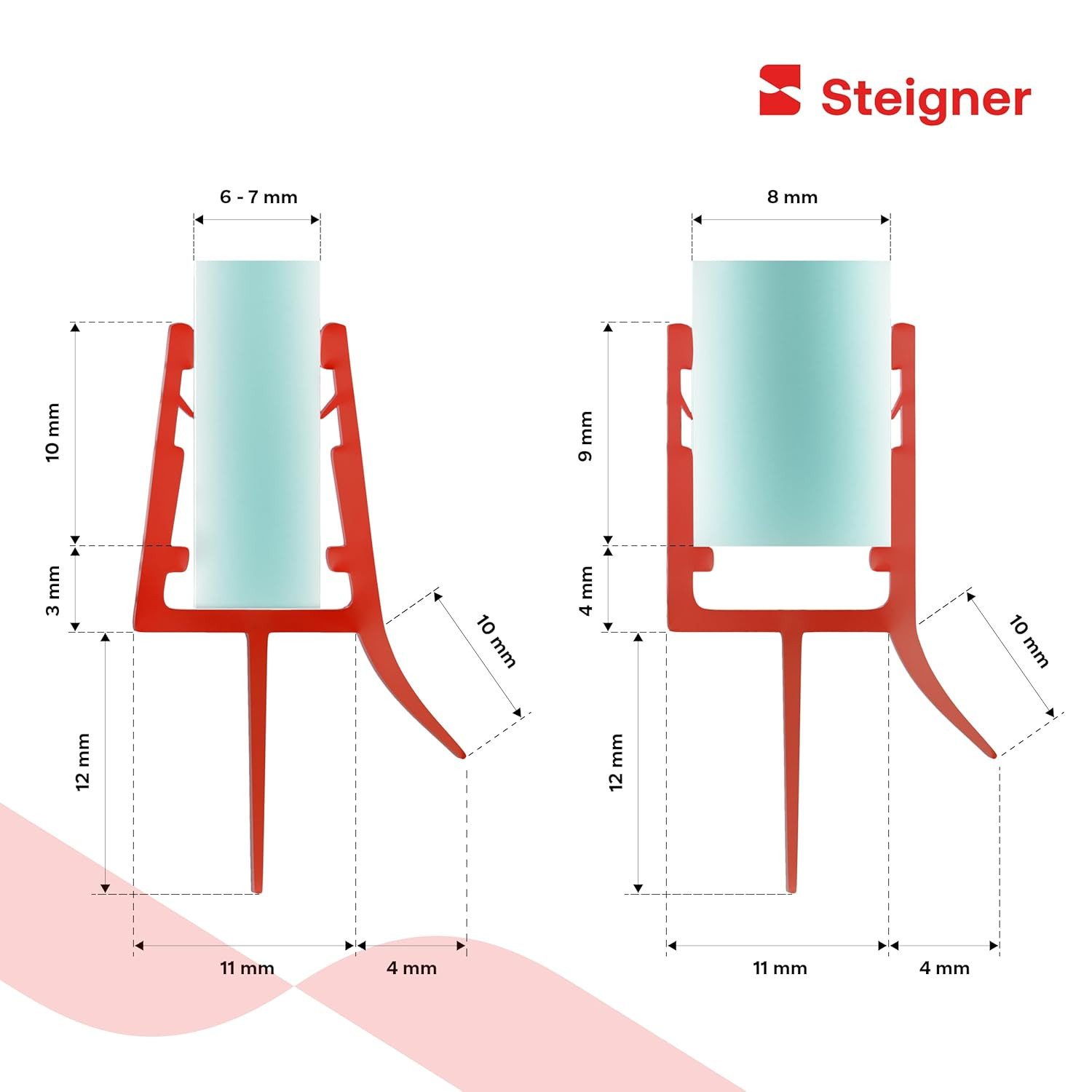STEIGNER Duschdichtung 30cm, Glasstärke 6/7/ 8 mm,Ersatzdichtung für Runddu günstig online kaufen