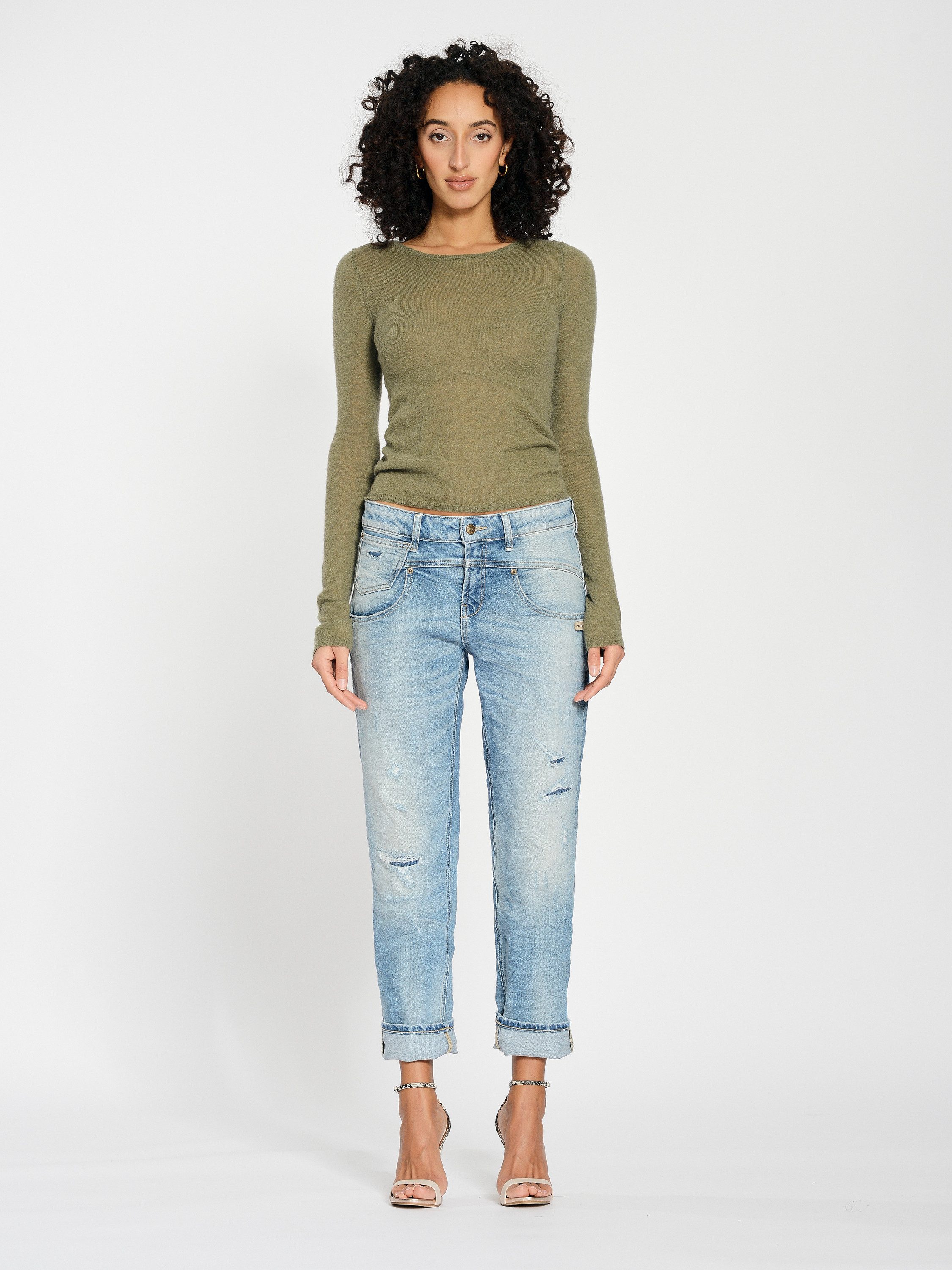GANG Loose-fit-Jeans GANG Jeans Loose Fit 94BO CROPPED