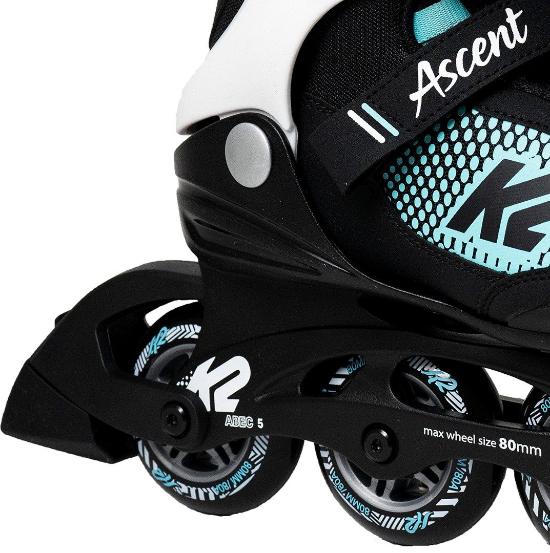 K2 Inlineskates K2 ASCENT 80 W Inline Skate black/white/turquise