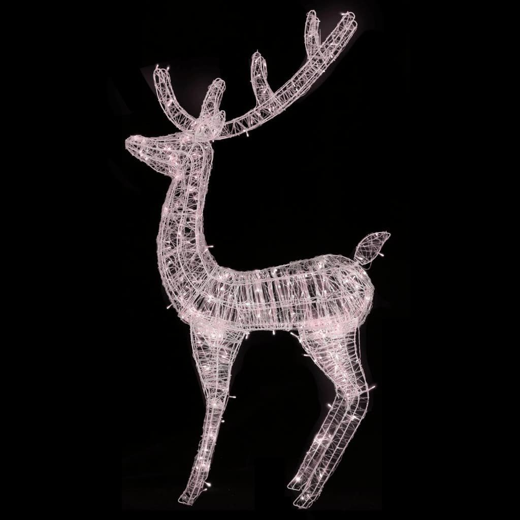 Weihnachtsfigur LED Hirsch Dekolicht Beleuchtet, Weihnachtsdeko Deko 180cm DOTMALL Außen Warmweiß