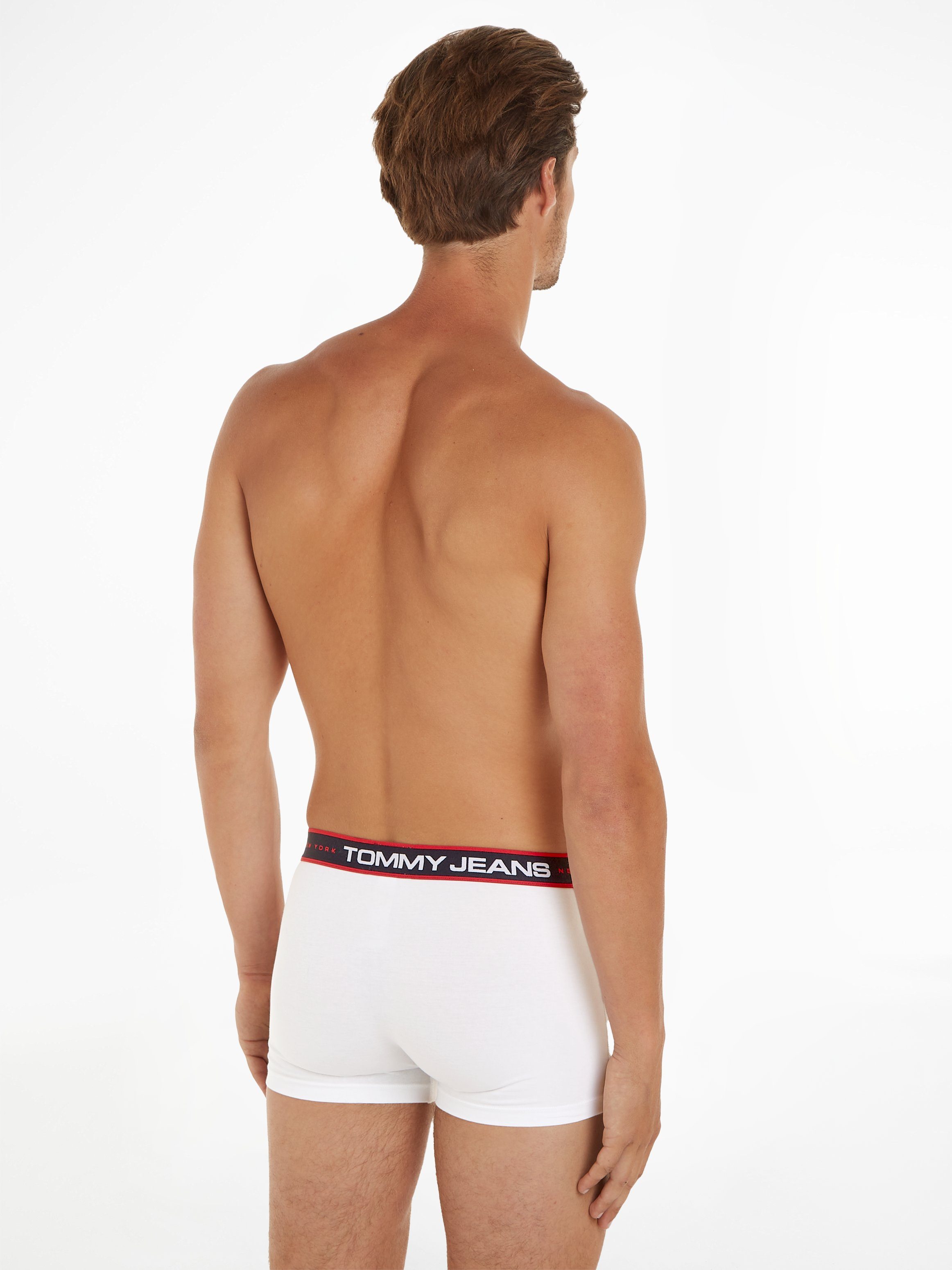 crimson/ white/ deep (Packung, 3P Taillenbund Hilfiger TRUNK Underwear Trunk am Tommy desert mit Logo sky 3er-Pack) 3-St.,