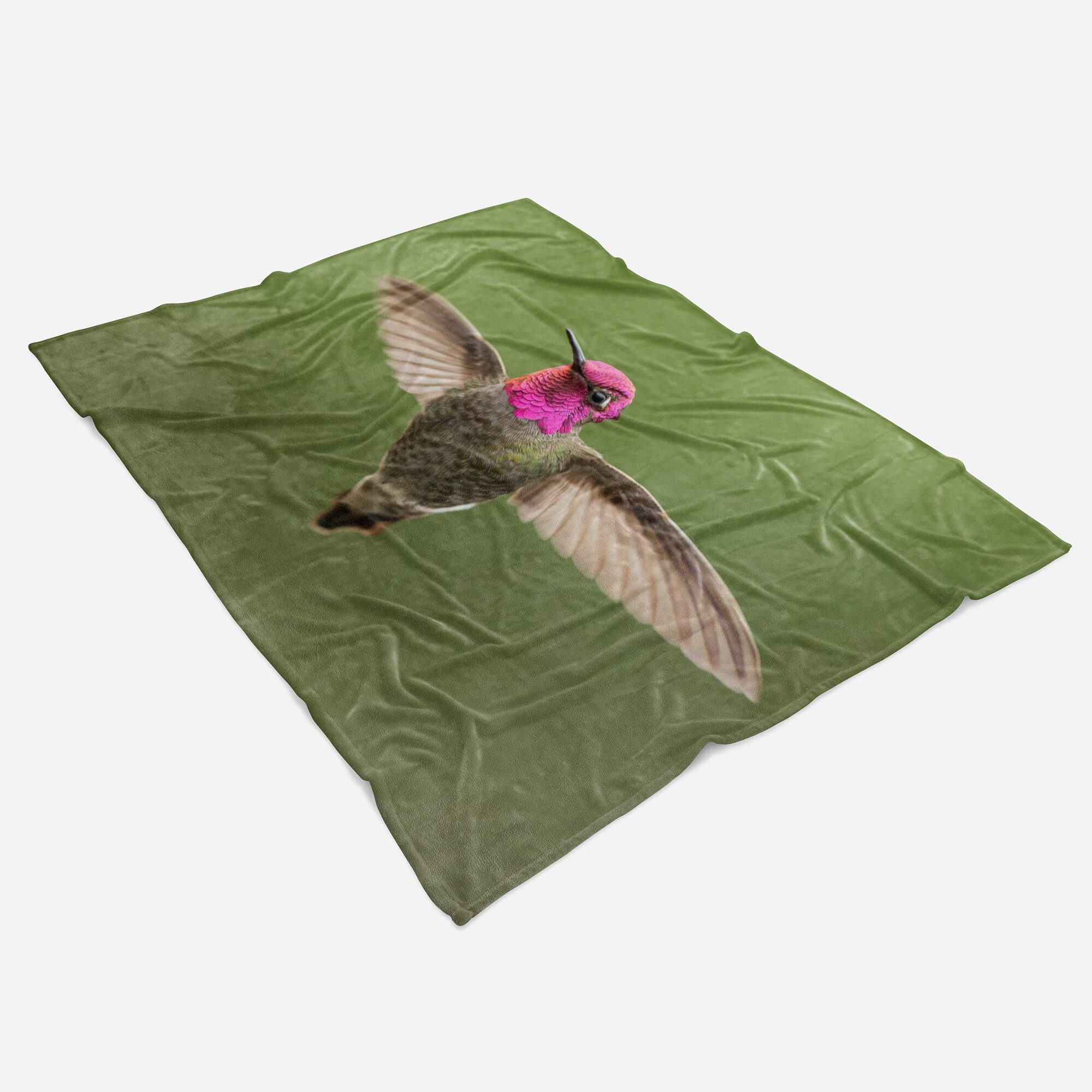 Saunatuch Mo, Kolibri (1-St), Kuscheldecke Handtücher mit Tiermotiv Flug Sinus im Baumwolle-Polyester-Mix Handtuch Strandhandtuch Handtuch Art
