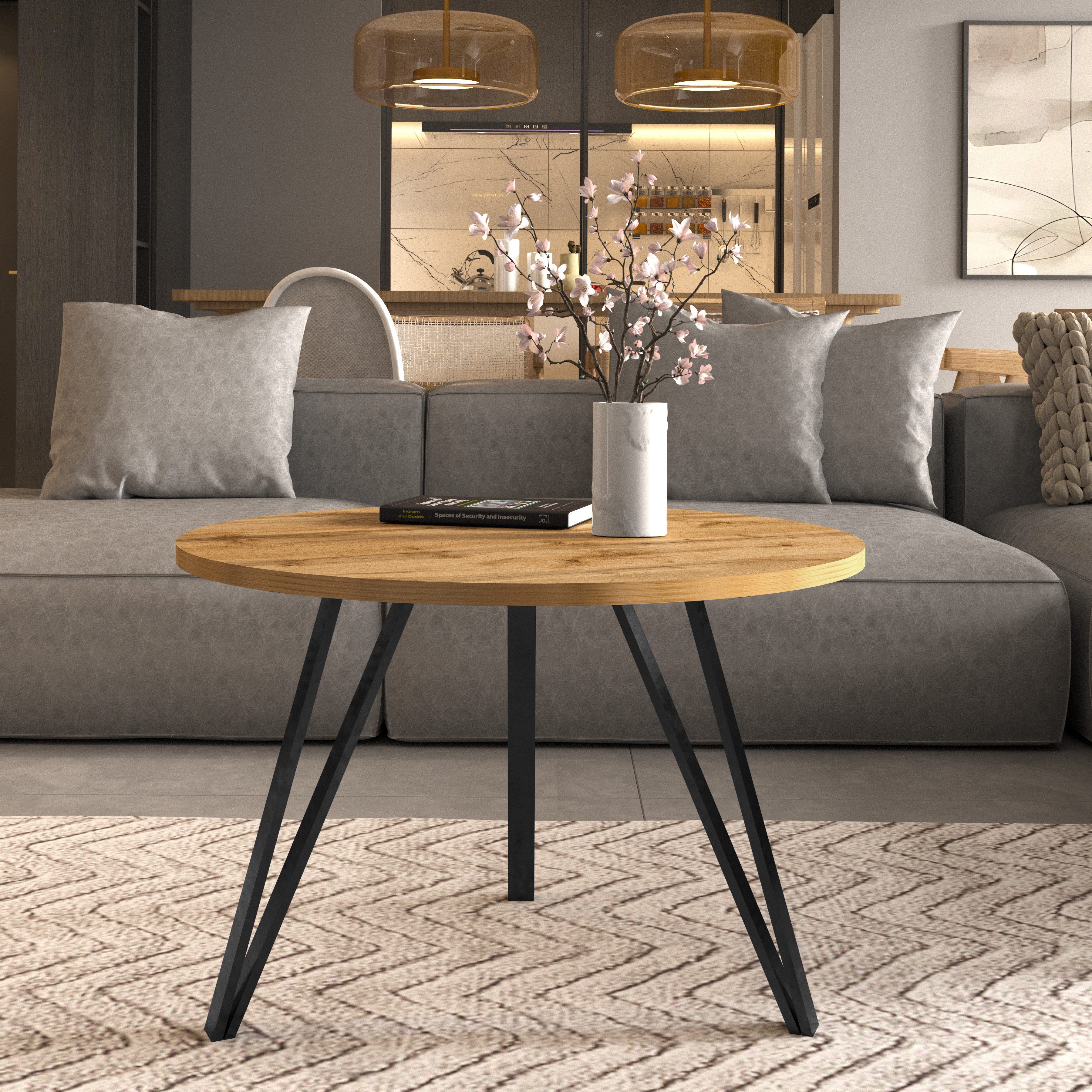 Design Möbel Couchtisch Moderner Runder Couchtisch günstig online kaufen