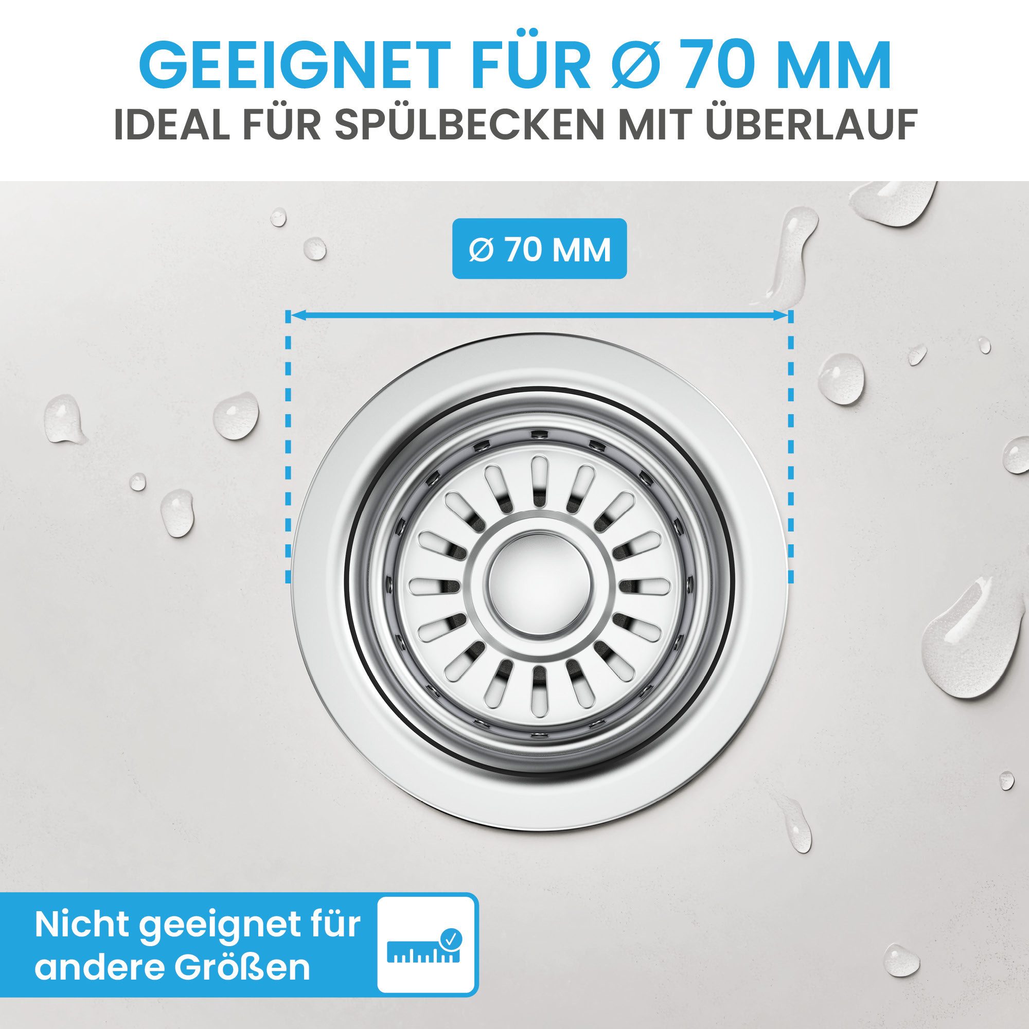 Bächlein Ablaufgarnitur Pop-Up Küche Mini günstig online kaufen