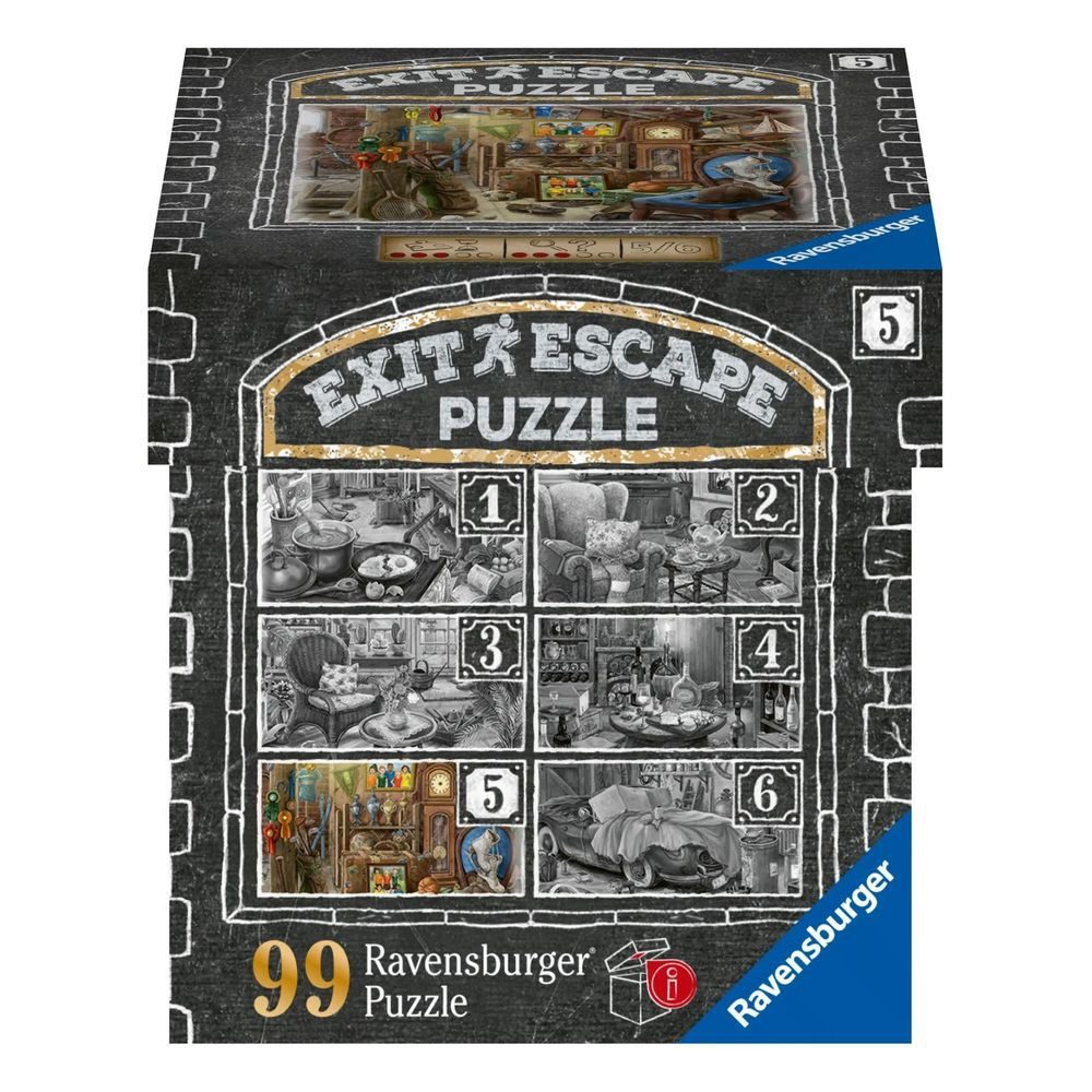 Ravensburger Puzzle Ravensburger EXIT Puzzle 16881 - Im Gutshaus Dachboden - 99 Teile..., 99 Puzzleteile