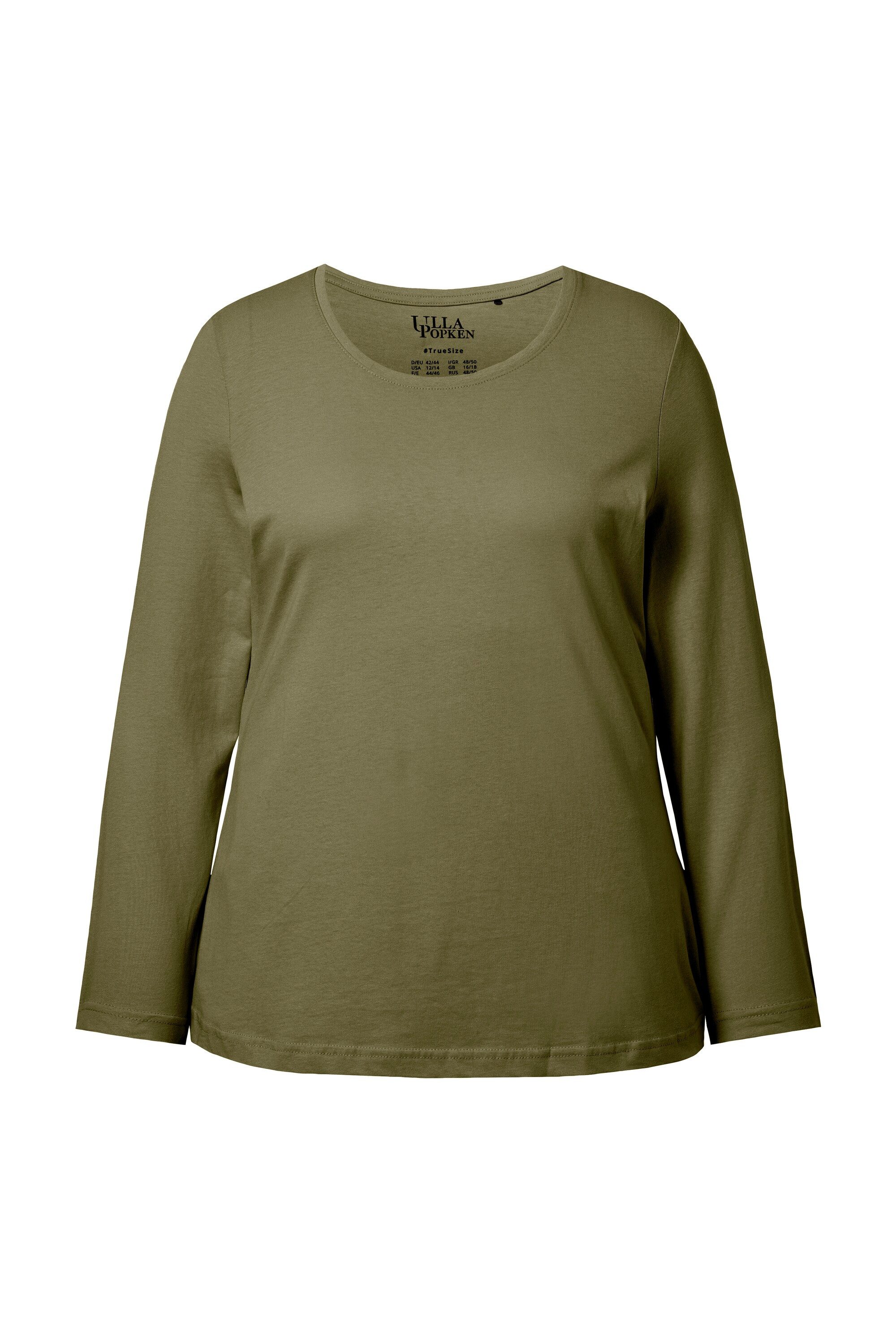 Ulla Popken T-Shirt Shirt Slim Rundhalsausschnitt Langarm – Bild 2 von 4