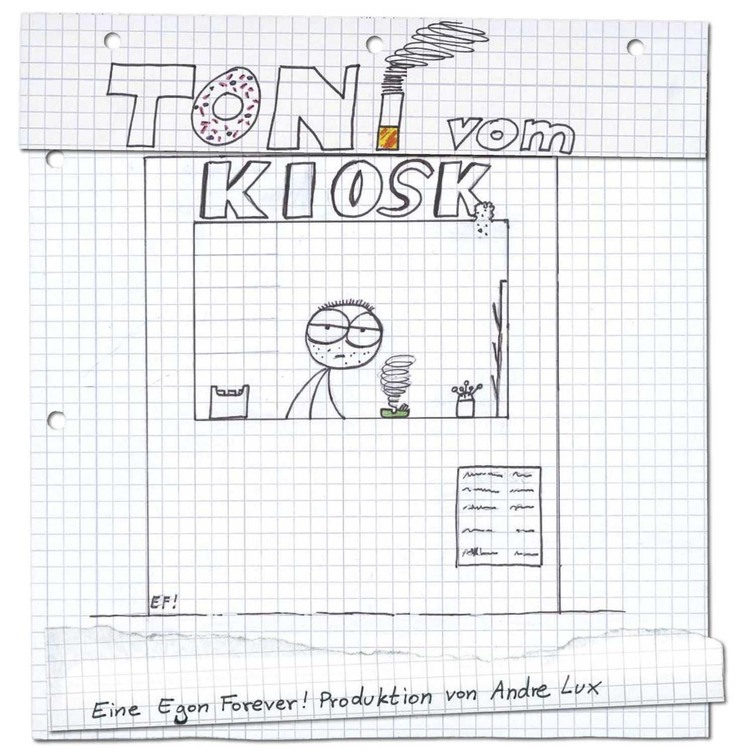 Cartoon Toni vom Kiosk Eine Egon Forever!-Produktion von Andre Lux Lux Andre