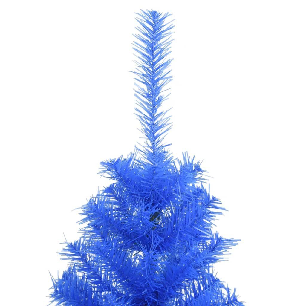 120 Blau Künstlicher PVC cm mit furnicato Weihnachtsbaum Ständer