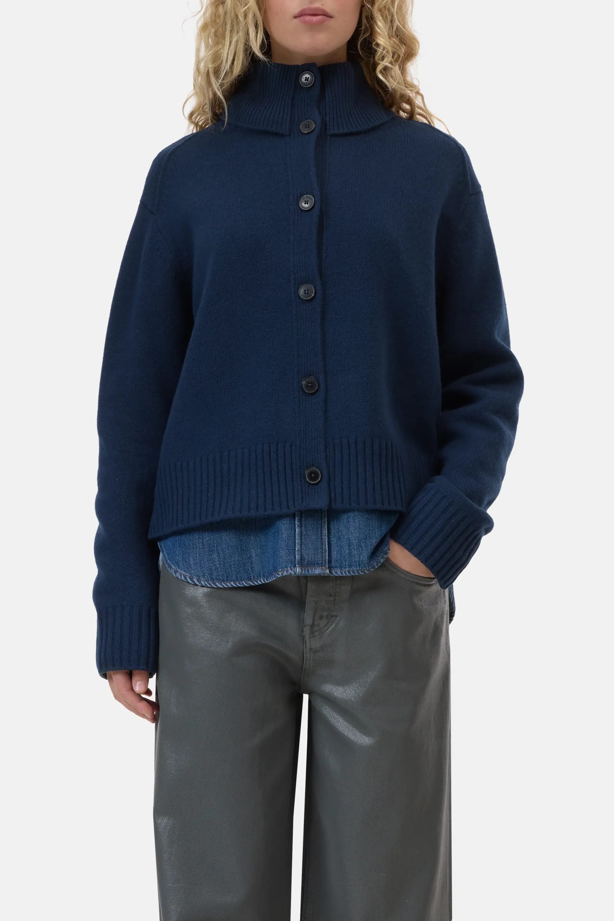 CLOSED Strickpullover Rollneck cardigan