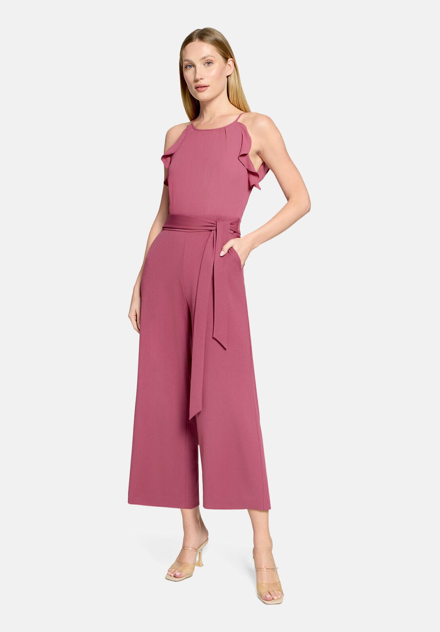 Vera Mont Overall Damen mit Volant (1-tlg) Bindeband