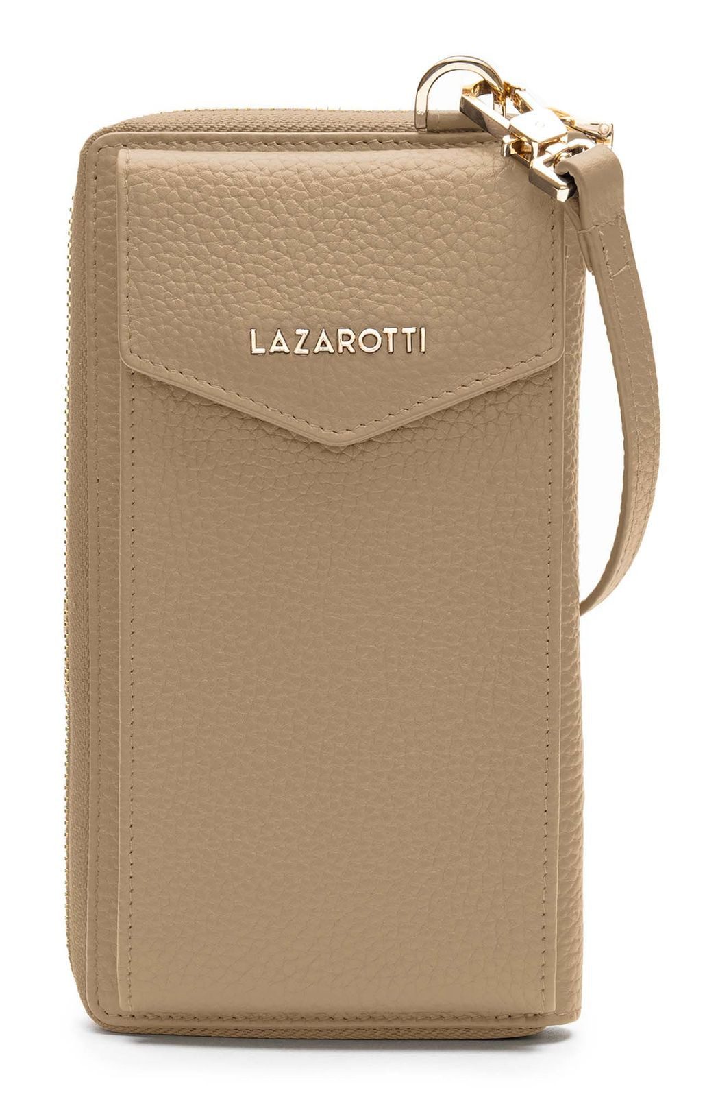 Lazarotti Geldbörse Zip Around Wallet With Phone Pocket, aus echtem Leder