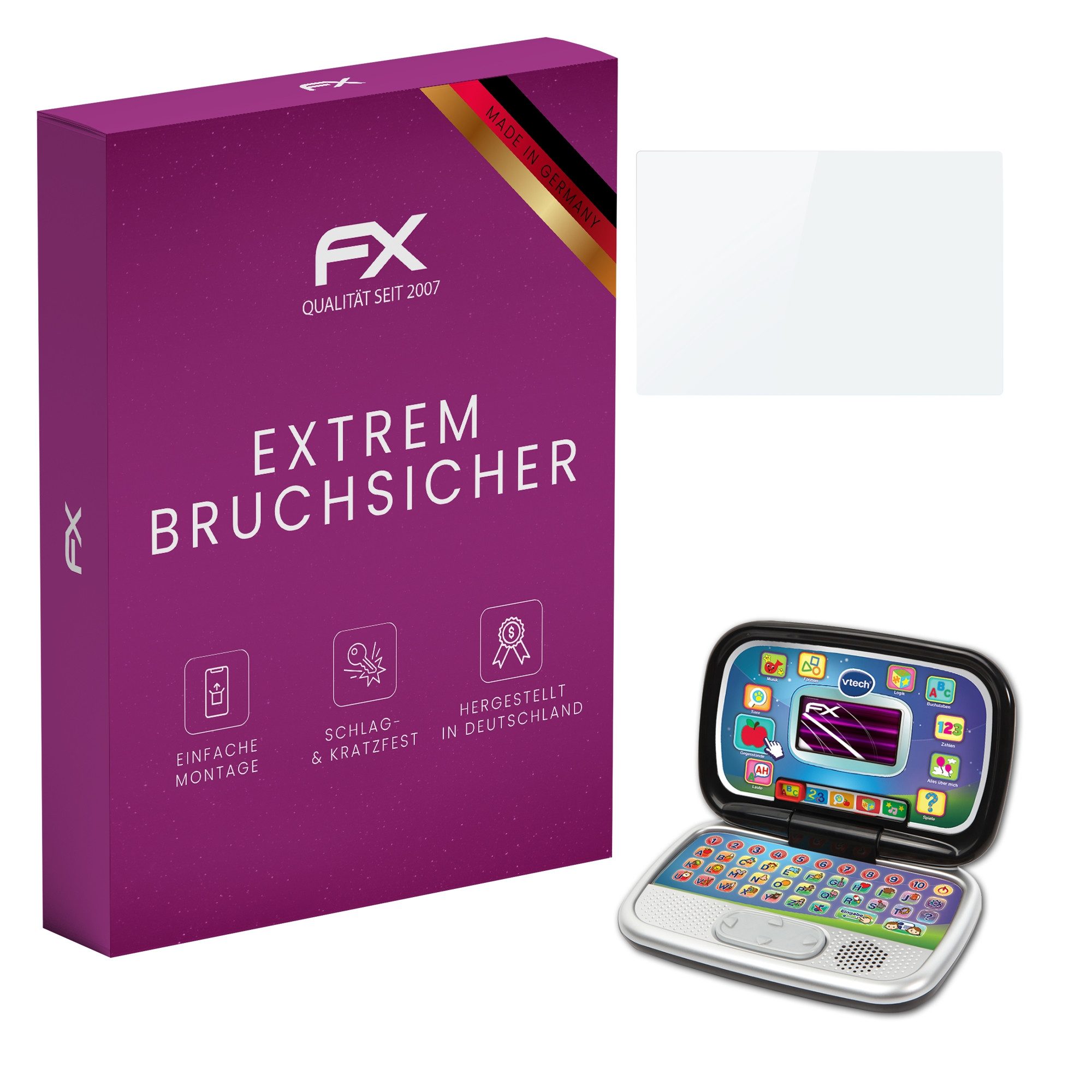Schutzfolie Panzerglasfolie für VTech Mein Vorschul-Laptop