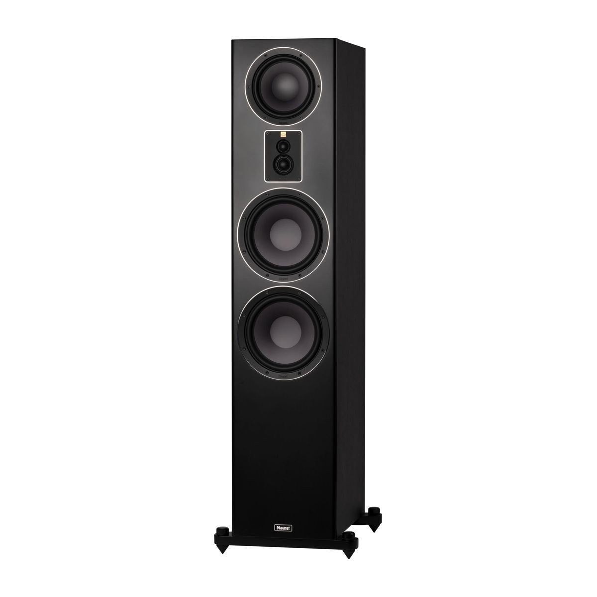 Magnat Signature 809, 4-Wege Bassreflex Standlautsprecher seidenmatt schwarz Stand-Lautsprecher