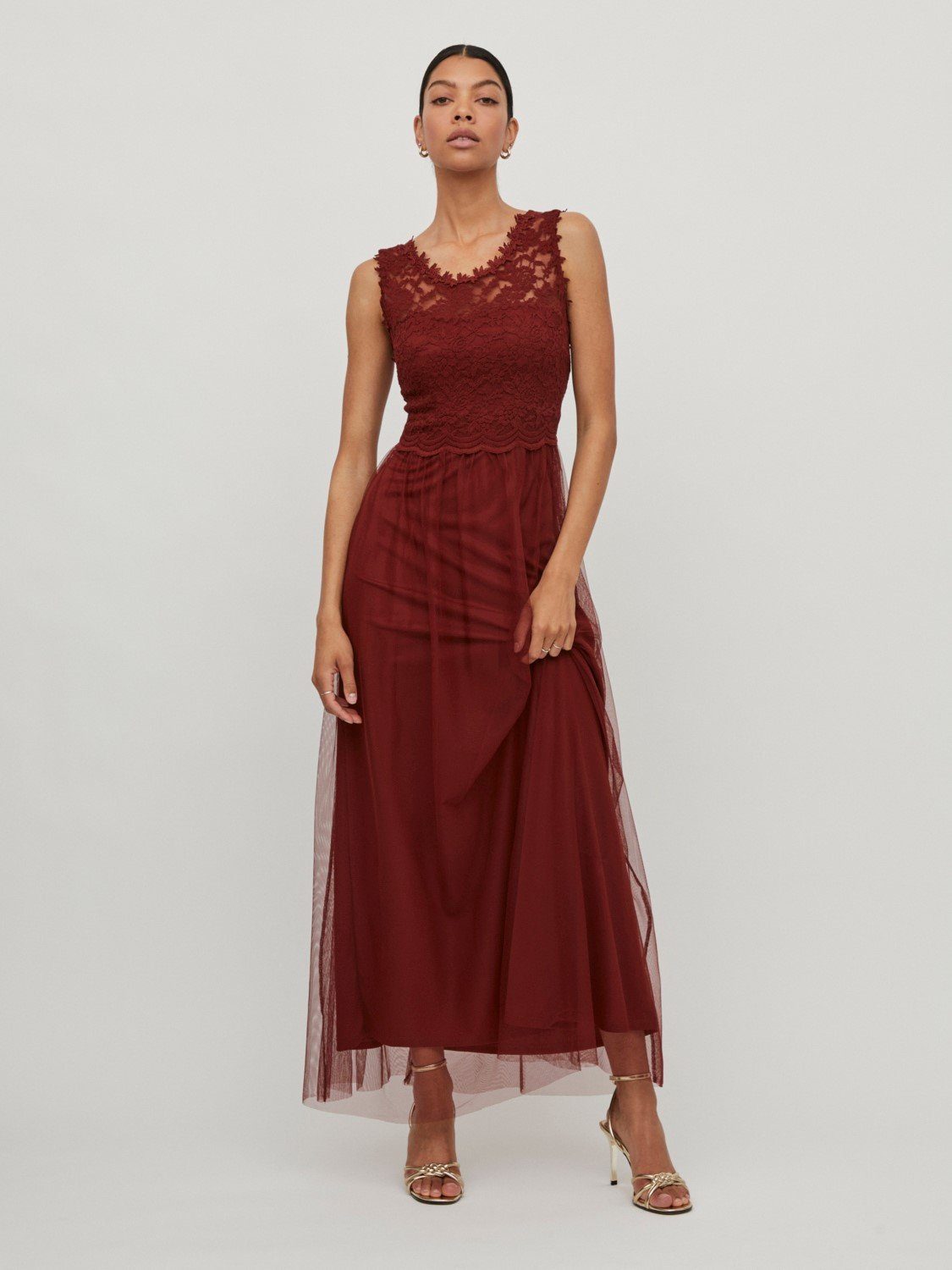 Vila Shirtkleid (lang) VILYNNEA MAXI DRESS /SU- NOOS