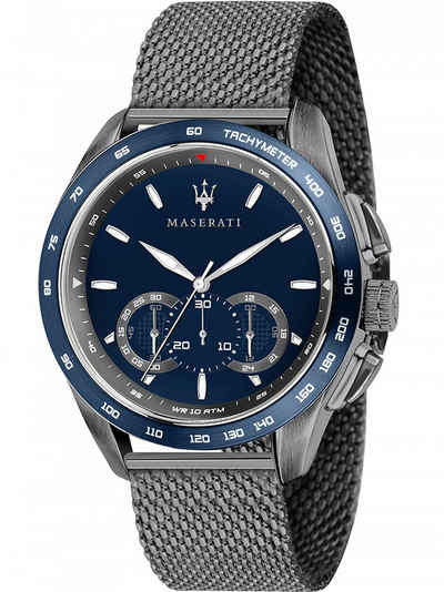 MASERATI Quarzuhr »Maserati R8873612009 Traguardo Chronograph 45mm 10ATM«