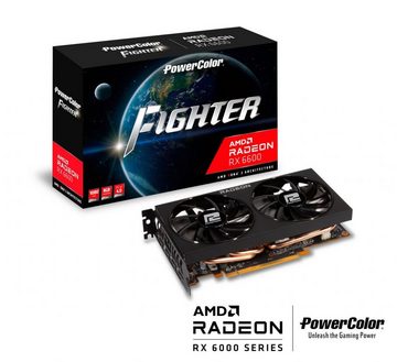 PowerColor Radeon RX 6600 AXRX 6600 8GBD6-3DH Grafikkarte (8 GB, GDDR6)