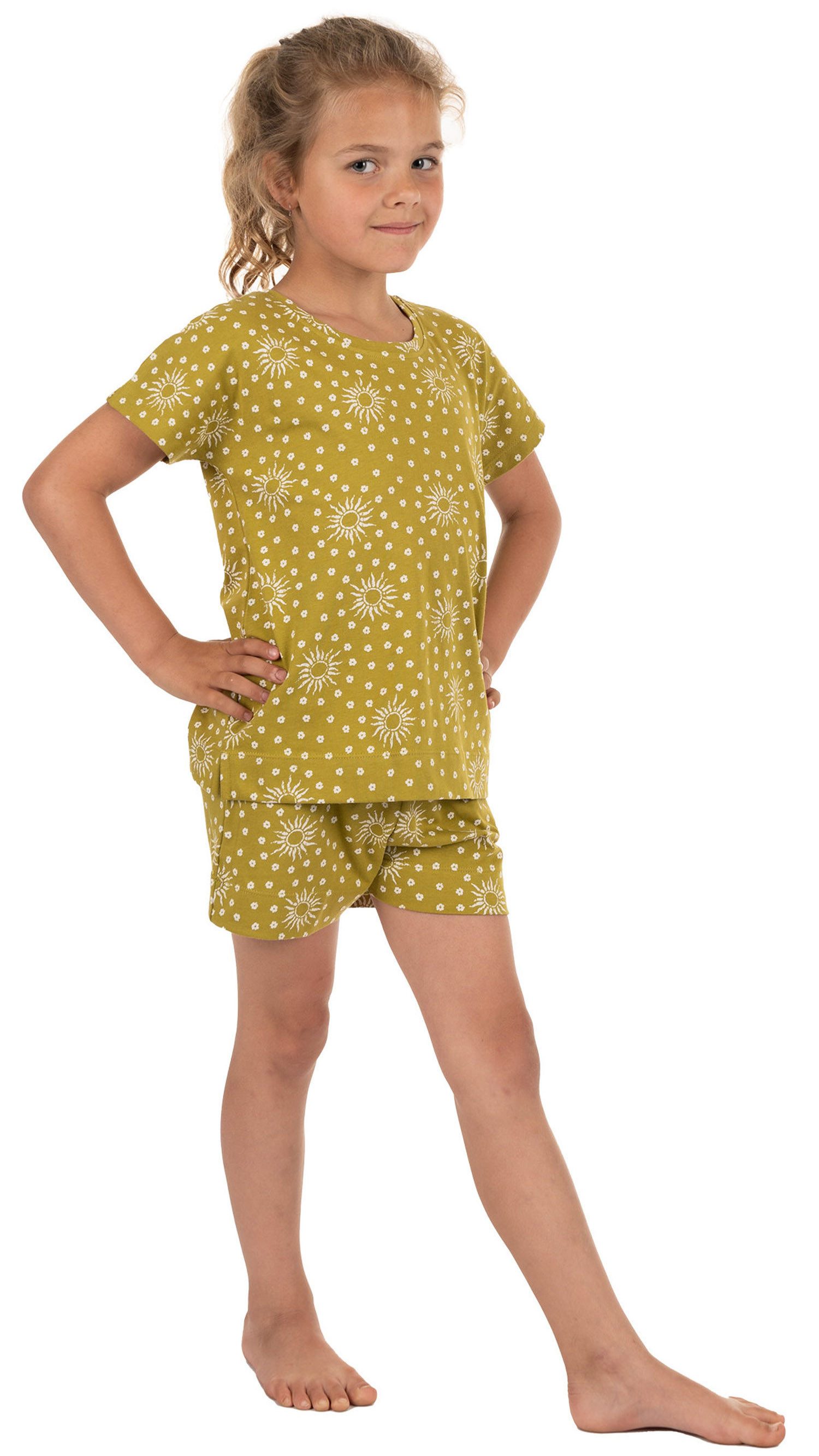 Pastunette Shorty Mädchen Schlafanzug kurz (2 tlg) Baumwolle