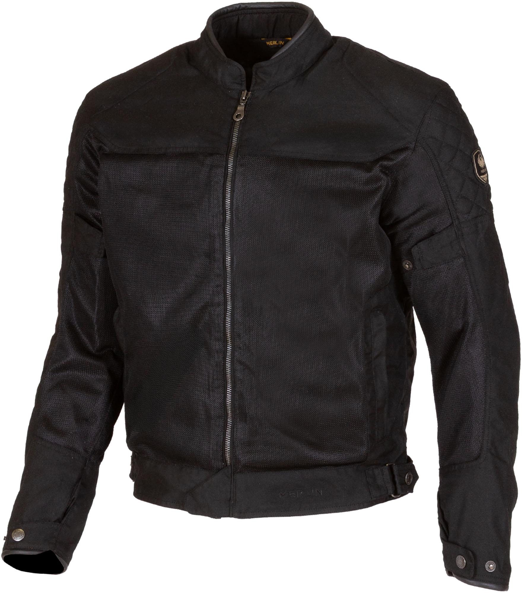 Merlin Motorradjacke Waltham D3O Cotec Air perforierte Motorrad Textiljacke Rückenprotektor enthalten,Verbindungsreißverschluss,Ellenbogenpro