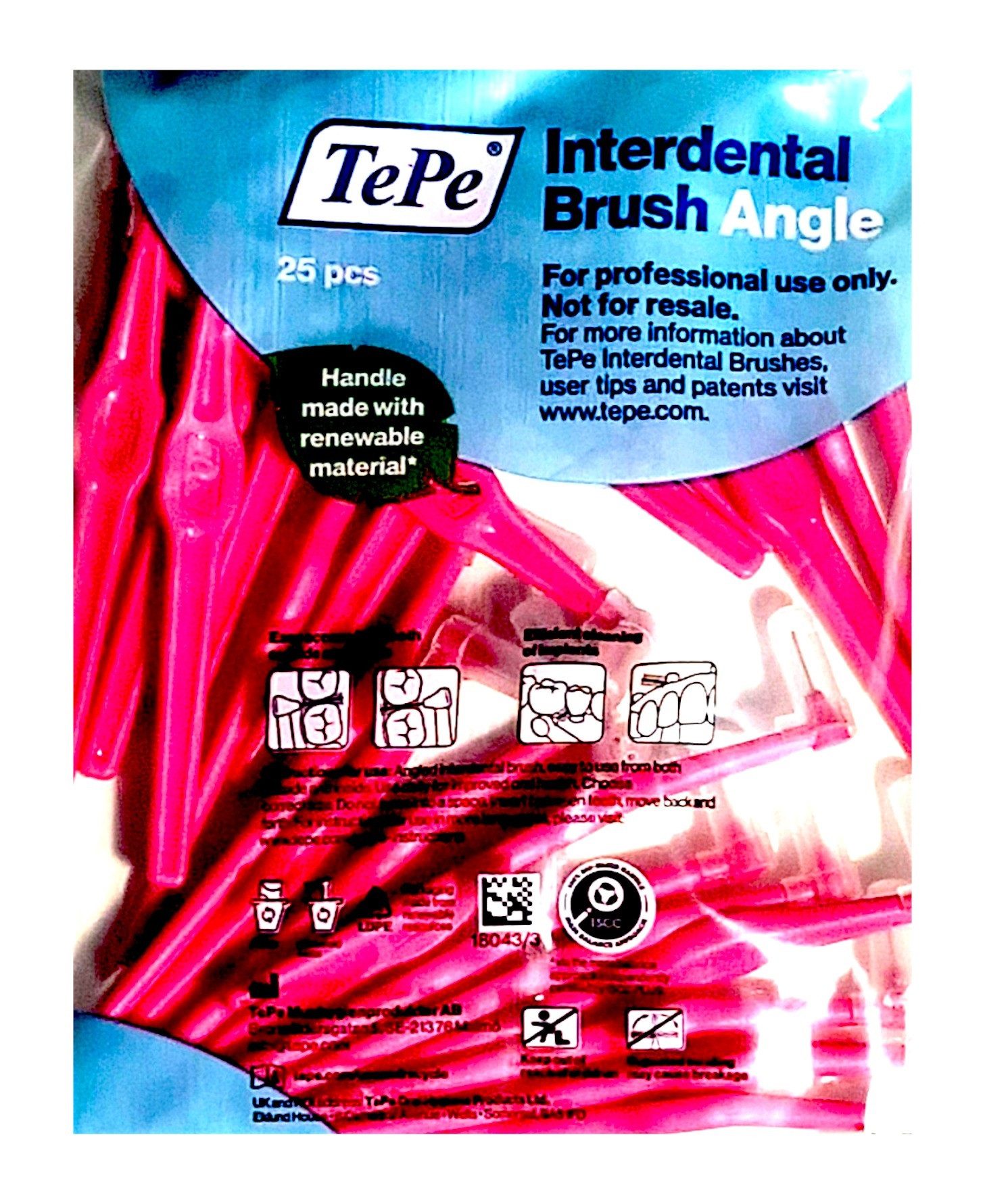 TePe Interdentalbürsten TePe Angle Interdentalbürsten pink 0,4 mm - 25 Stück