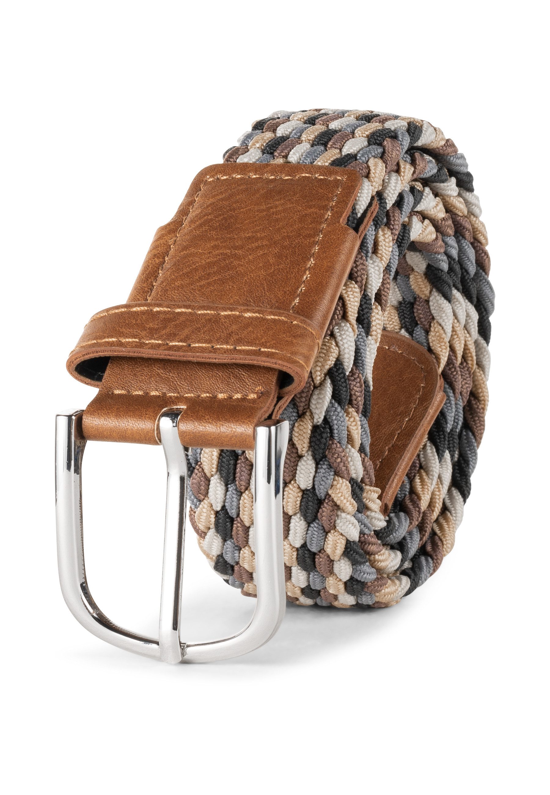 Indicode Stoffgürtel Anders (1-St) Elastischer Flechtgürtel günstig online kaufen