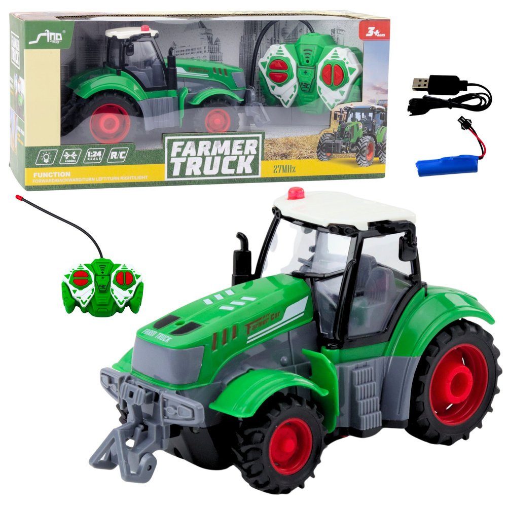 Wisam RC-Auto Ferngesteuerter RC-Agrartraktor Grün 1:24