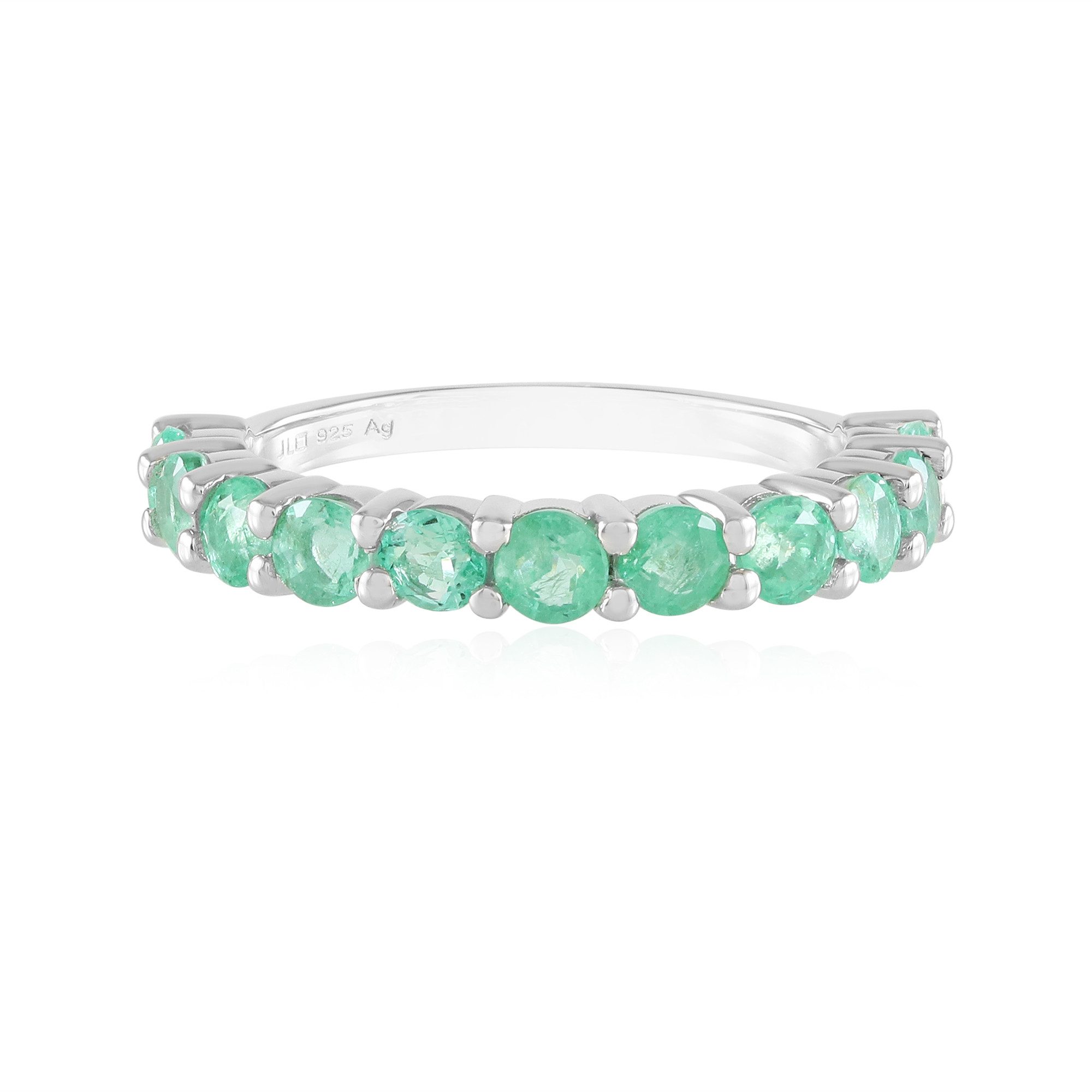 Silberring Cavill Ring Sterlingsilber 925, Smaragd 1,479 ct, edelgrün Dama