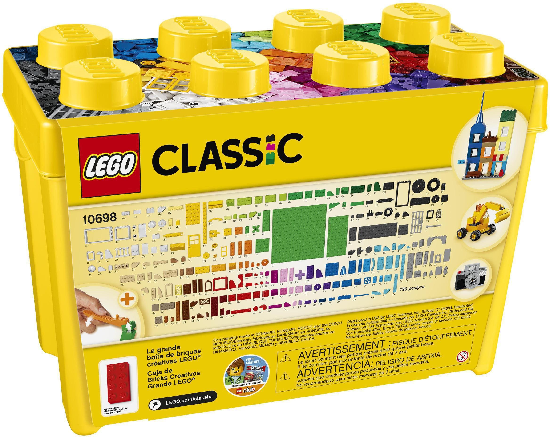 LEGO® Große Steine-Box (10698), LEGO® Classic Konstruktionsspielsteine, (790 St), Made in Europe