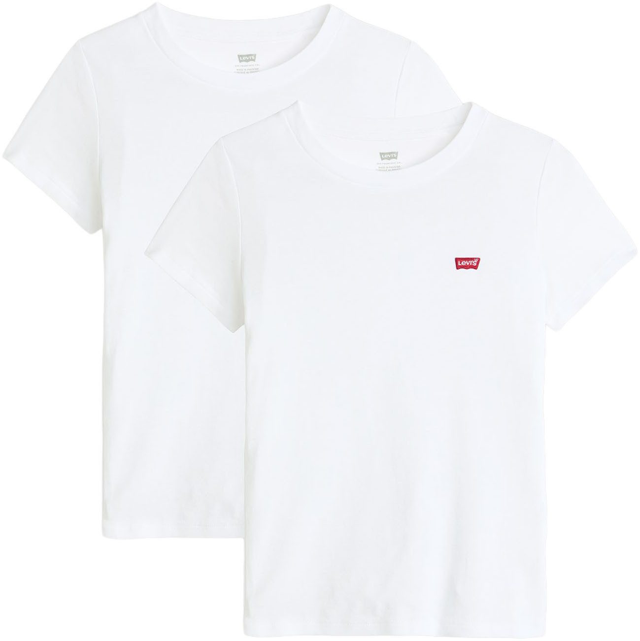 Levi's® T-Shirt Mini-Logo (Packung, 2-tlg) mit kleiner Markenlogo-Stickerei günstig online kaufen