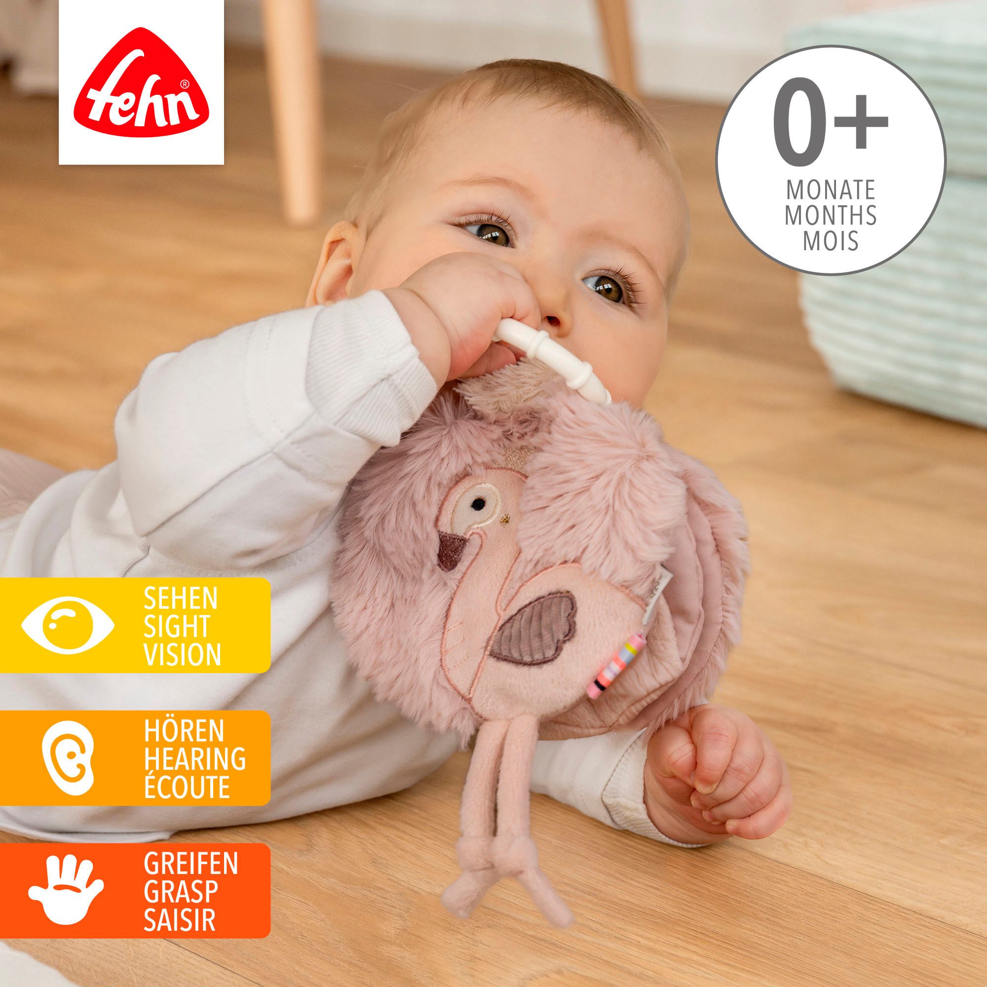 Fehn Greifspielzeug Lazy, Crazy & Pink, günstig online kaufen