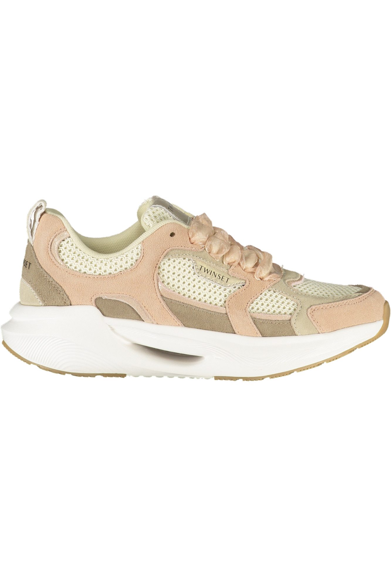 TWINSET Sneaker Stylische Damensneaker in Rosa mit Beige-Details