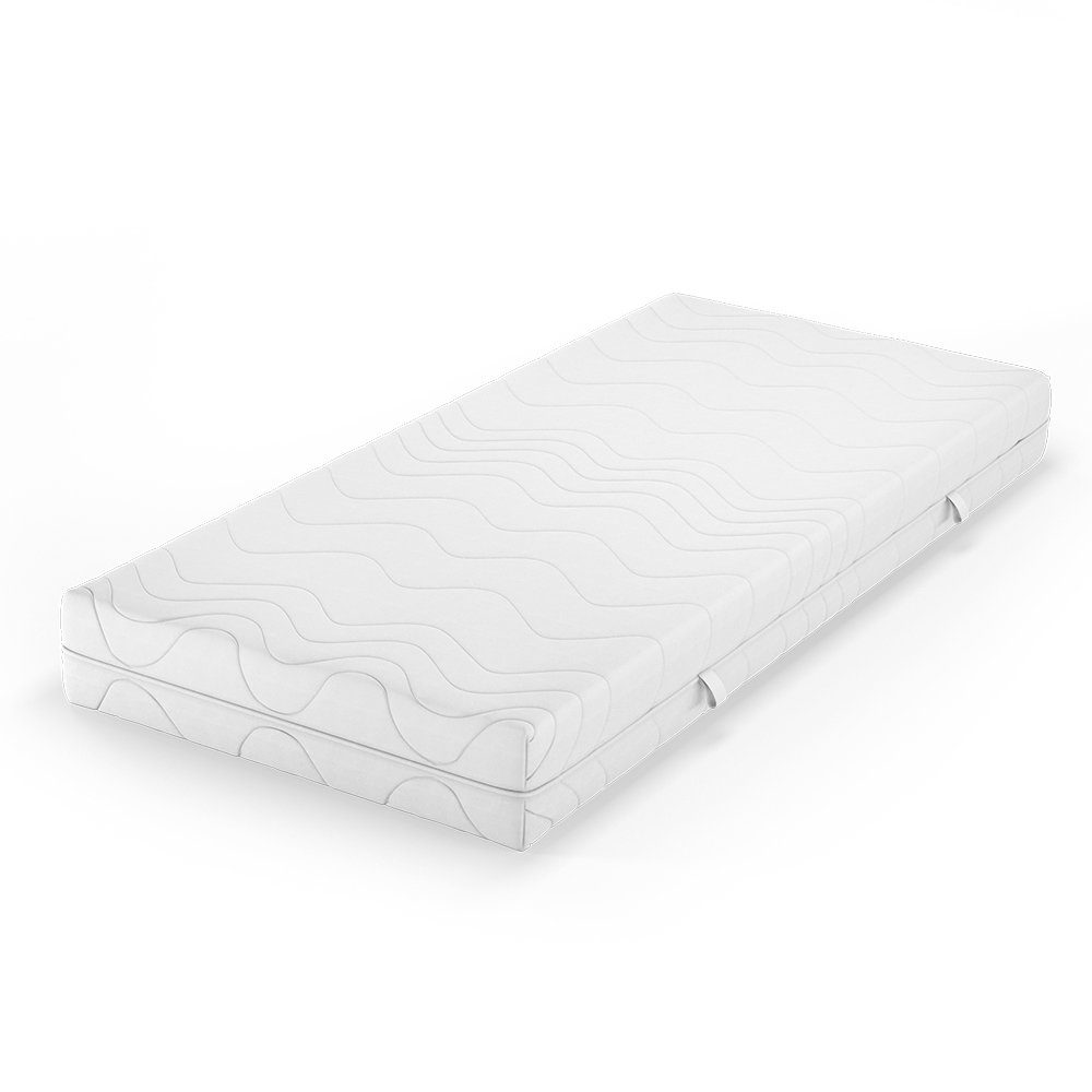 Kaltschaummatratze, Weiß, 90 x 200 cm 20cm Höhe, VitaliSpa®, 20 cm hoch günstig online kaufen