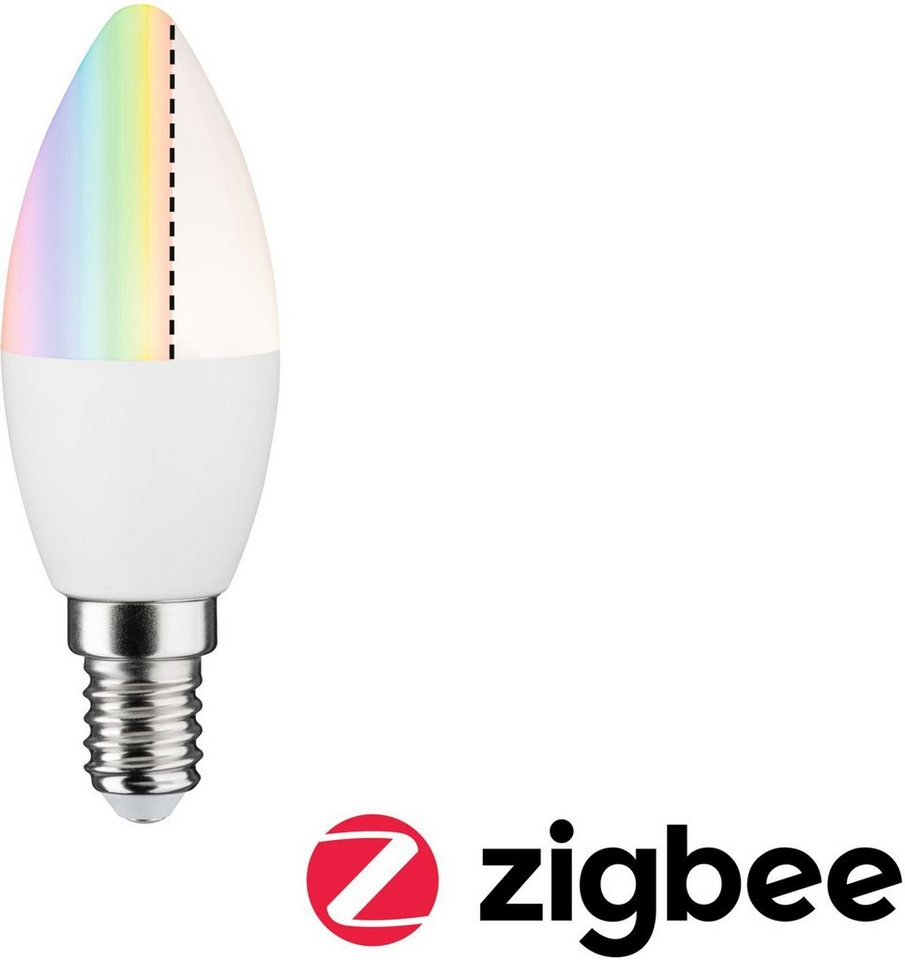 6,3 St., RGBW, Paulmann Zigbee E14, W LED-Leuchtmittel 1 Kerze Home E14 Farbwechsler Matt Smart