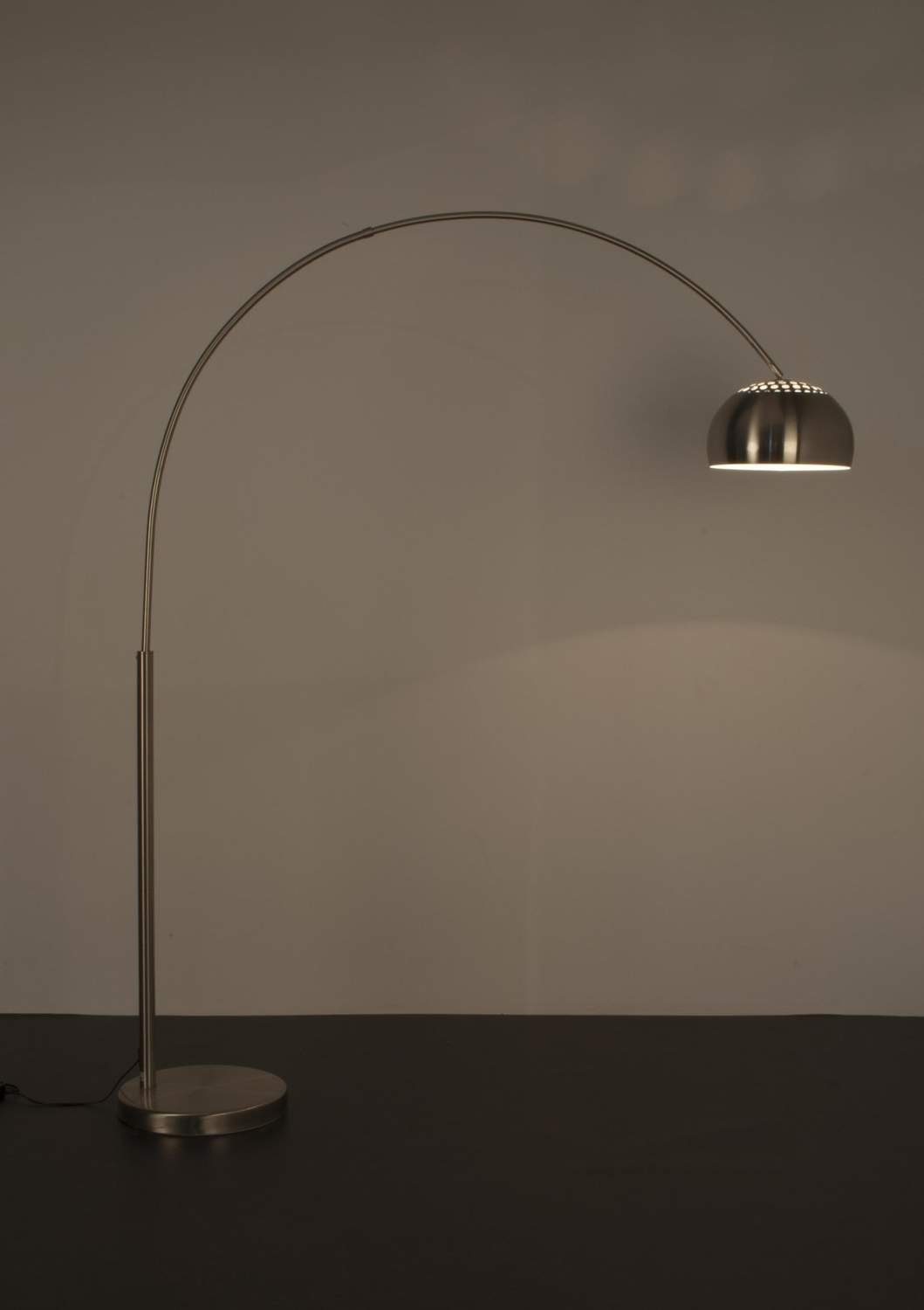 Trendmöbel24 Stehlampe Stehlampe Bogenlampe METAL BOW gebürstet von Zuiver, günstig online kaufen