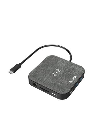  Hama USB-C-Hub 12Ports Wireless Charge...