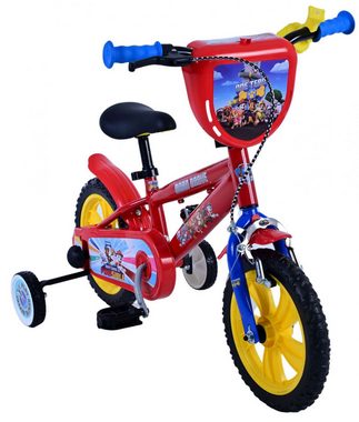 Volare Kinderfahrrad Kinderfahrrad Paw Patrol für Jungen 12 Zoll Kinderrad in Rot Fahrrad