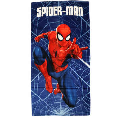 MARVEL Strandtuch Spiderman Jungen Badetuch, Baumwolle, 70x140 cm, 100% Baumwolle