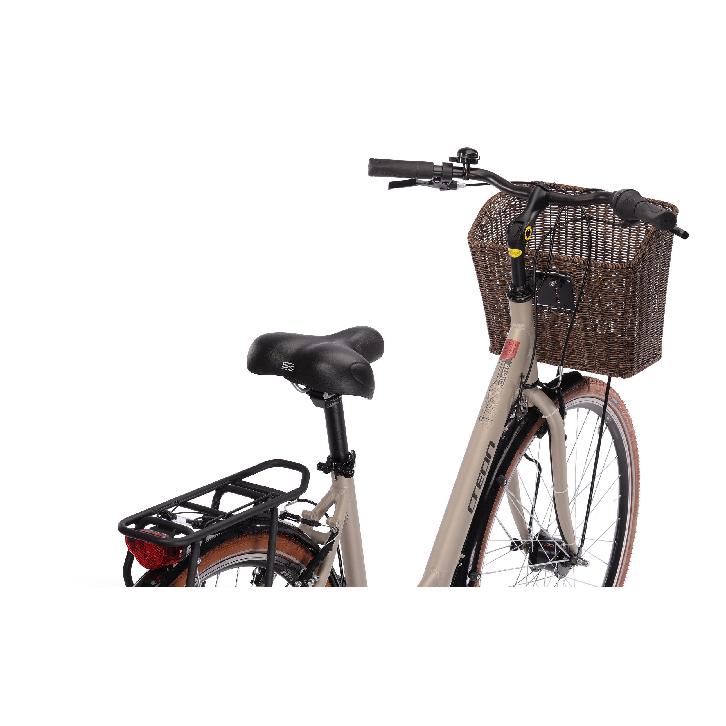 Airtracks City Bike 28 inch Women's City Bicycle CITERRA SL3 WAVE / LOW STEP Bike, 7-speed Shimano NEXUS derailleur, internal hub gears, (Shimano Nexus 7), Beige - Frame sizes 45cm and 50cm - 2026 Model