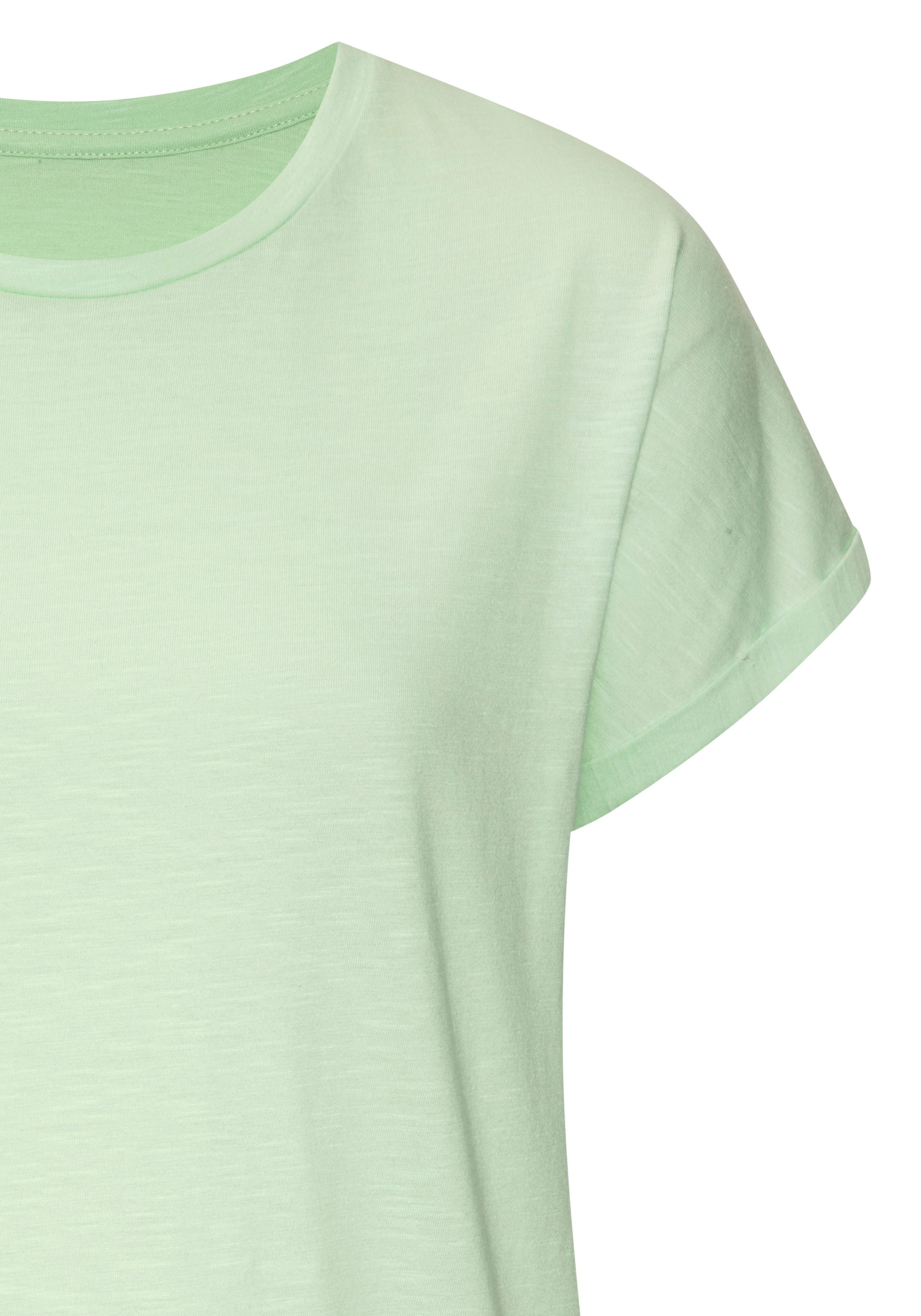 Vivance by Lascana T-Shirt aus luftiger Baumwoll-Qualität Sommerliches T-Shirt