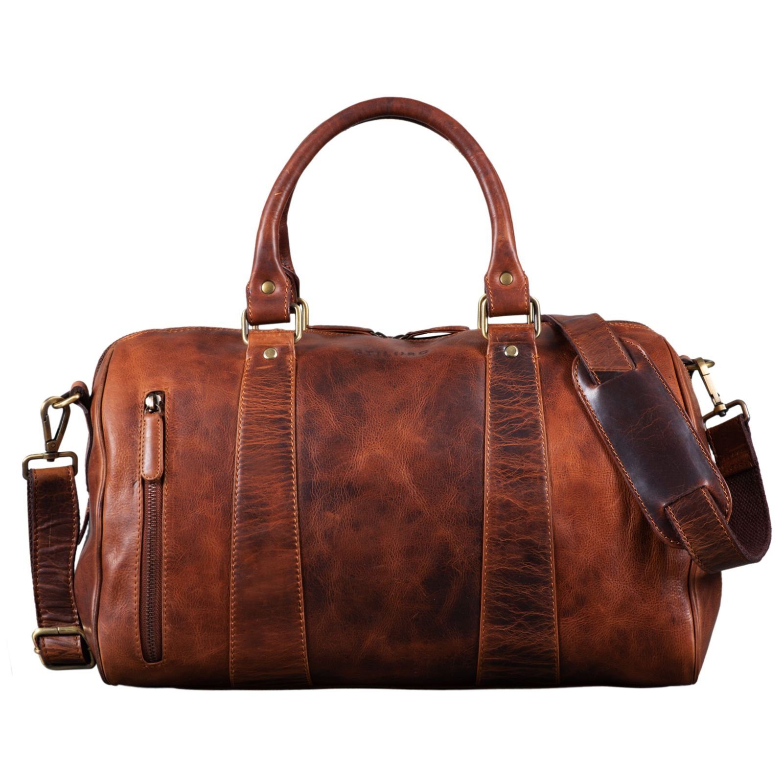 STILORD Weekender "Keanu" Weekender Leder Vintage Handgepäck Reisetasche Echtleder