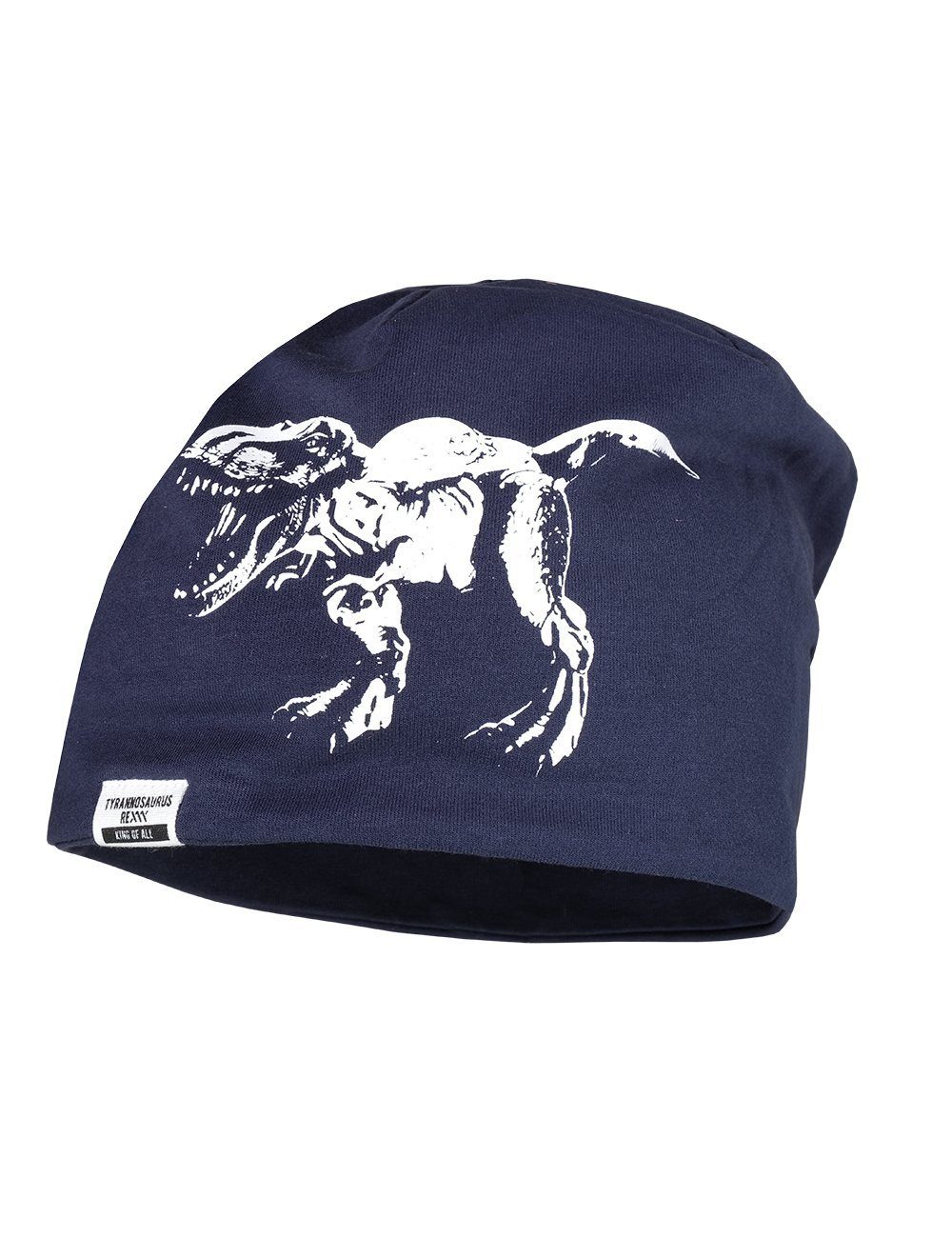 MAXIMO Beanie MINI BOY-Beanie, 'dino' glow in the dark, reversib