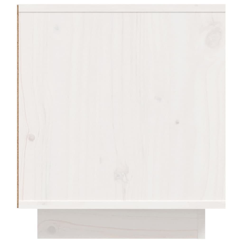 Weiß 110x35x40,5 TV-Schrank cm Massivholz Kiefer furnicato