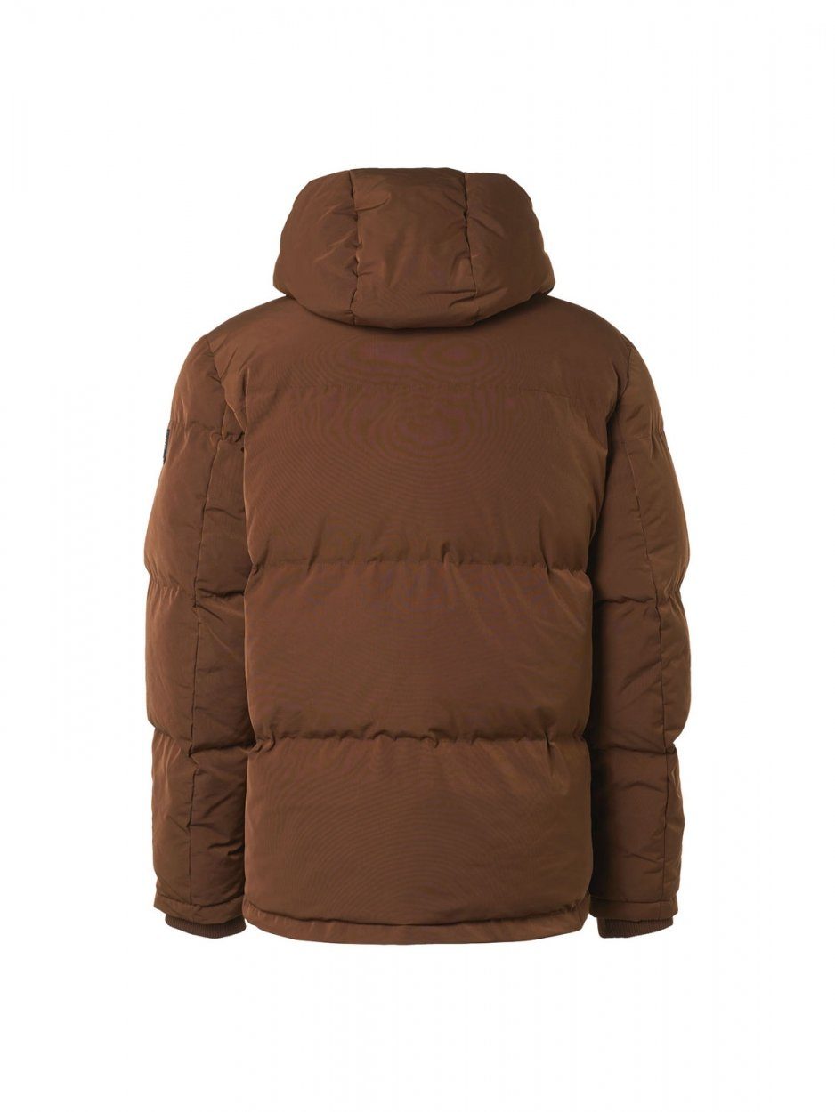 Fit Jacket Hooded Padded Camel NO EXCESS Winterjacke Short