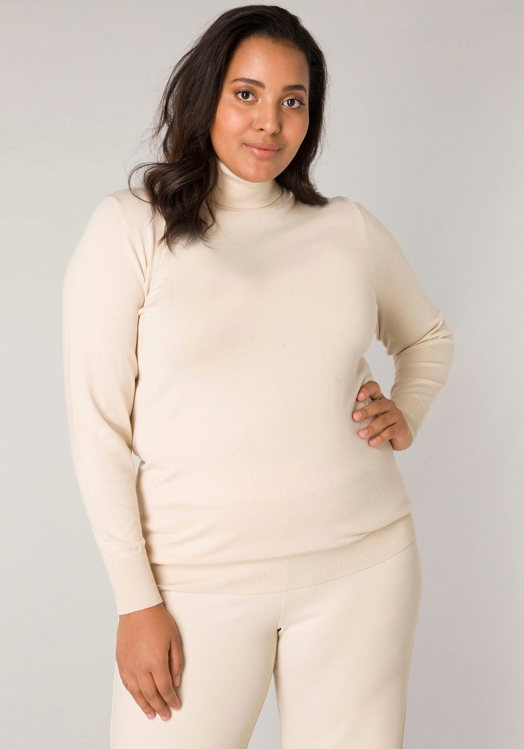 Base Level Curvy Rollkragenpullover BAS-YUENA