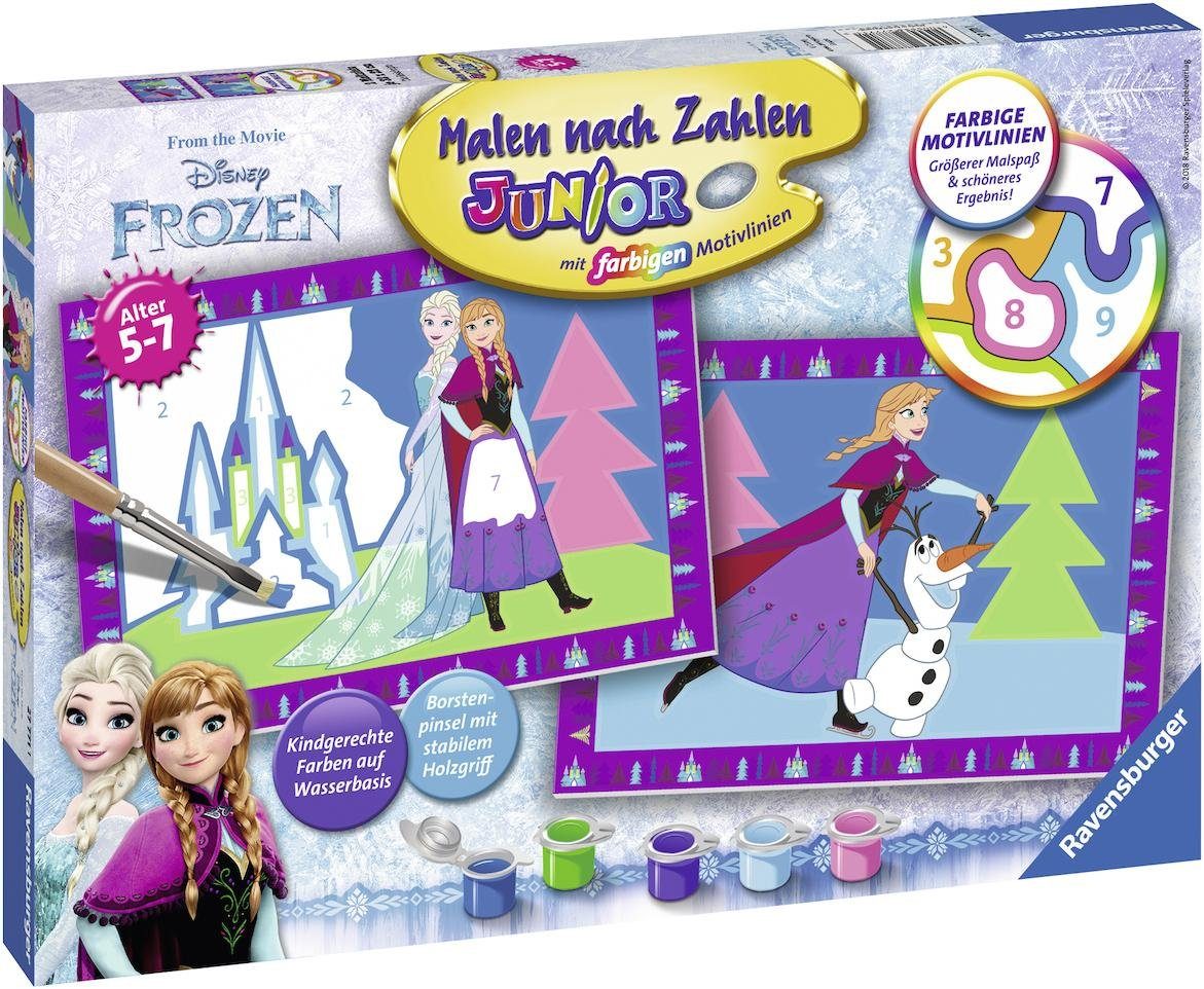 Ravensburger Malen nach Zahlen Junior, Disney Frozen, Die Eiskönigin, Made in Europe
