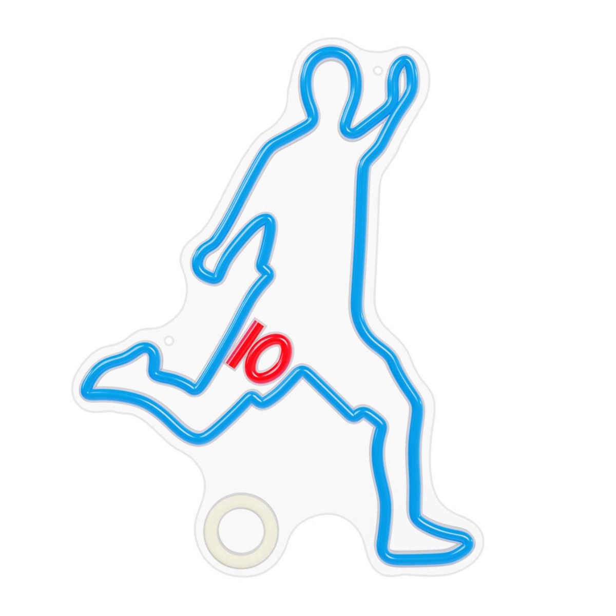 Forever Light LED Dekolicht Forever Light Neon PLEXI LED-Leuchte FOOTBALLER multicolor – FPNE31, LED, Multicolor, Leuchtendes Fußballer-Design, flexibler Betrieb, kompakte Größe