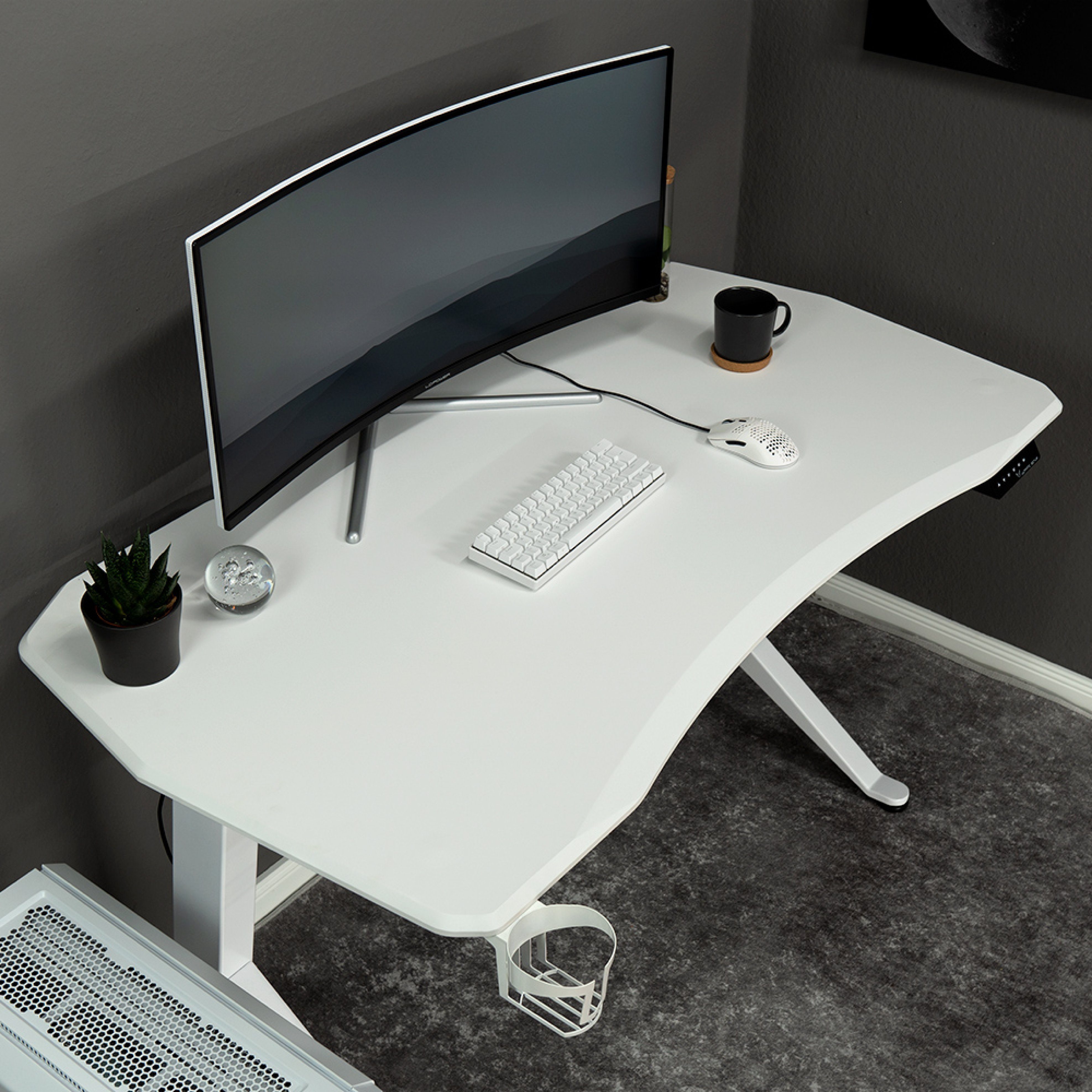 weiß - Setup Schreibtischplatte Gaming Ultimate Tischplatte Schreibtischplatte
