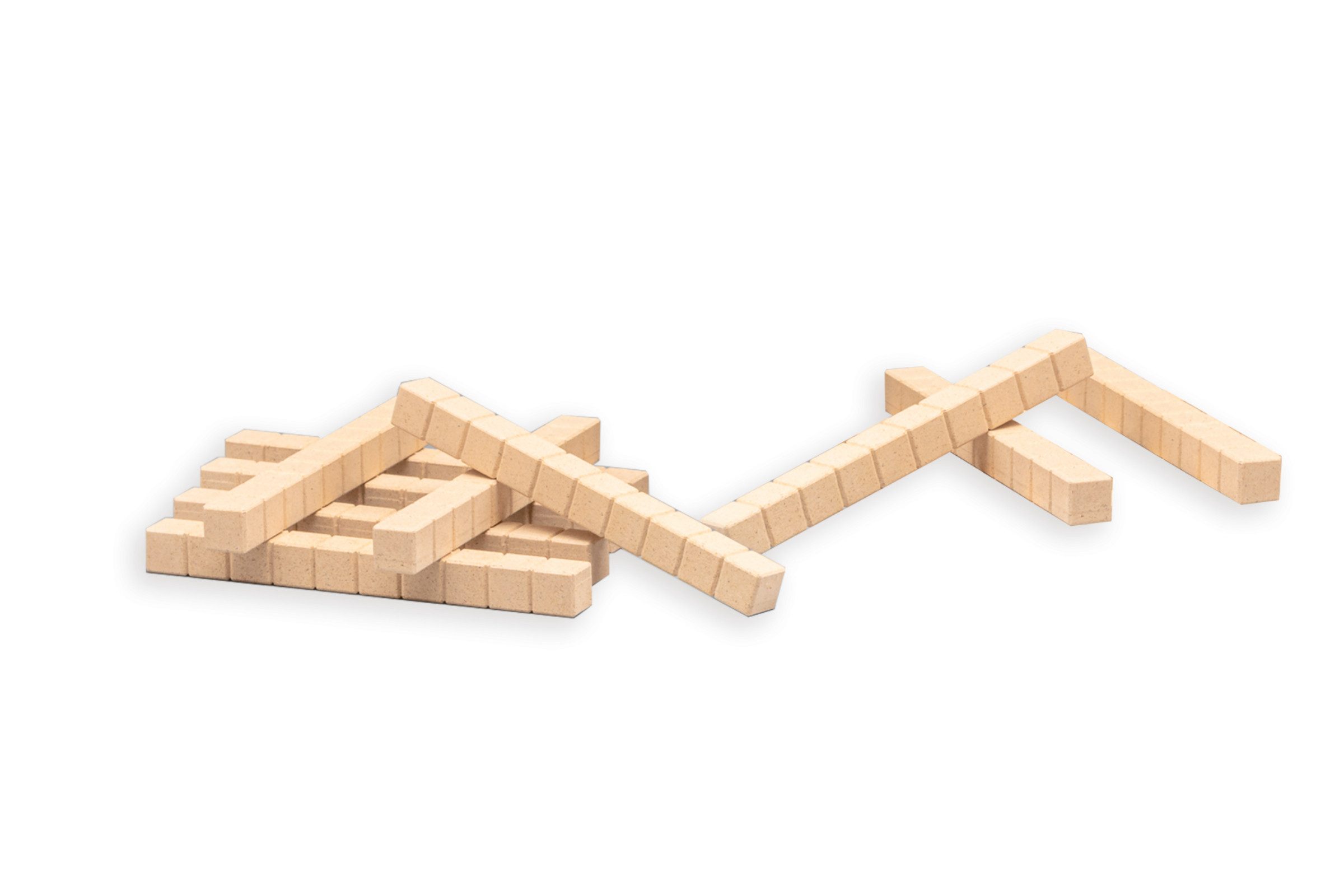 Wissner® aktiv lernen Lernspielzeug Dienes Zehnerstäbe naturfarben (10 Stück), Dezimalrechnen RE-Wood®, RE-Plastic®